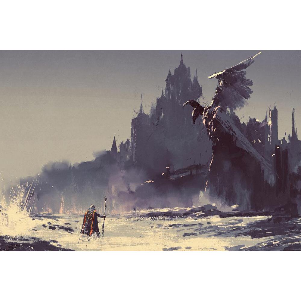 ArtzFolio King Walking Through Sea Next To Fantasy Castle Unframed Paper Poster-Paper Posters Unframed-AZART44245743POS_UN_L-Image Code 5005202 Vishnu Image Folio Pvt Ltd, IC 5005202, ArtzFolio, Paper Posters Unframed, Abstract, Fantasy, Fine Art Reprint, king, walking, through, sea, next, to, castle, unframed, paper, poster, wall, large, size, for, living, room, home, decoration, big, framed, decor, posters, pitaara, box, modern, art, with, frame, bedroom, amazonbasics, door, drawing, small, decorative, of