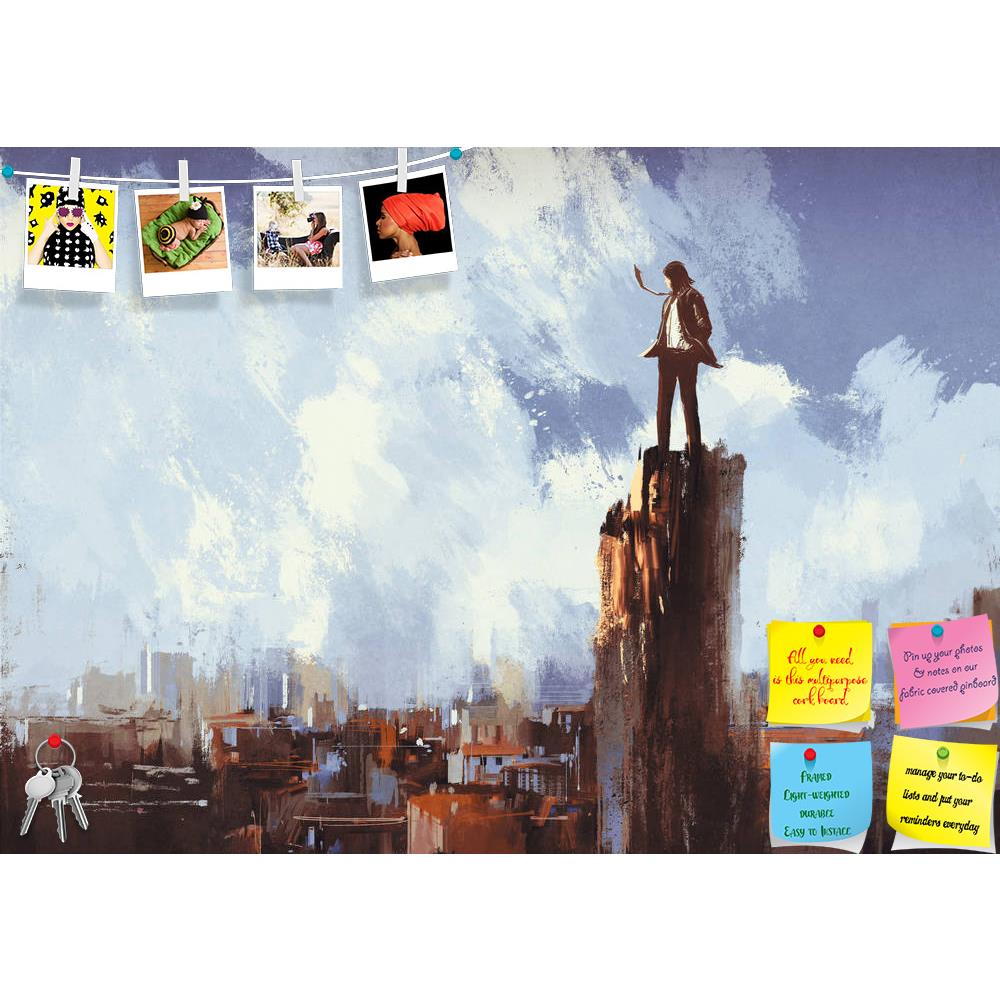 ArtzFolio Businessman Stands On The Peak Printed Bulletin Board Notice Pin Board Soft Board | Frameless-Bulletin Boards Frameless-AZSAO44245763BLB_FL_L-Image Code 5005205 Vishnu Image Folio Pvt Ltd, IC 5005205, ArtzFolio, Bulletin Boards Frameless, Abstract, Fantasy, Fine Art Reprint, businessman, stands, on, the, peak, printed, bulletin, board, notice, pin, soft, frameless, painting, looking, city, acrylic, art, artistic, background, beautiful, beauty, canvas, color, concept, cover, design, oil, paper, sha