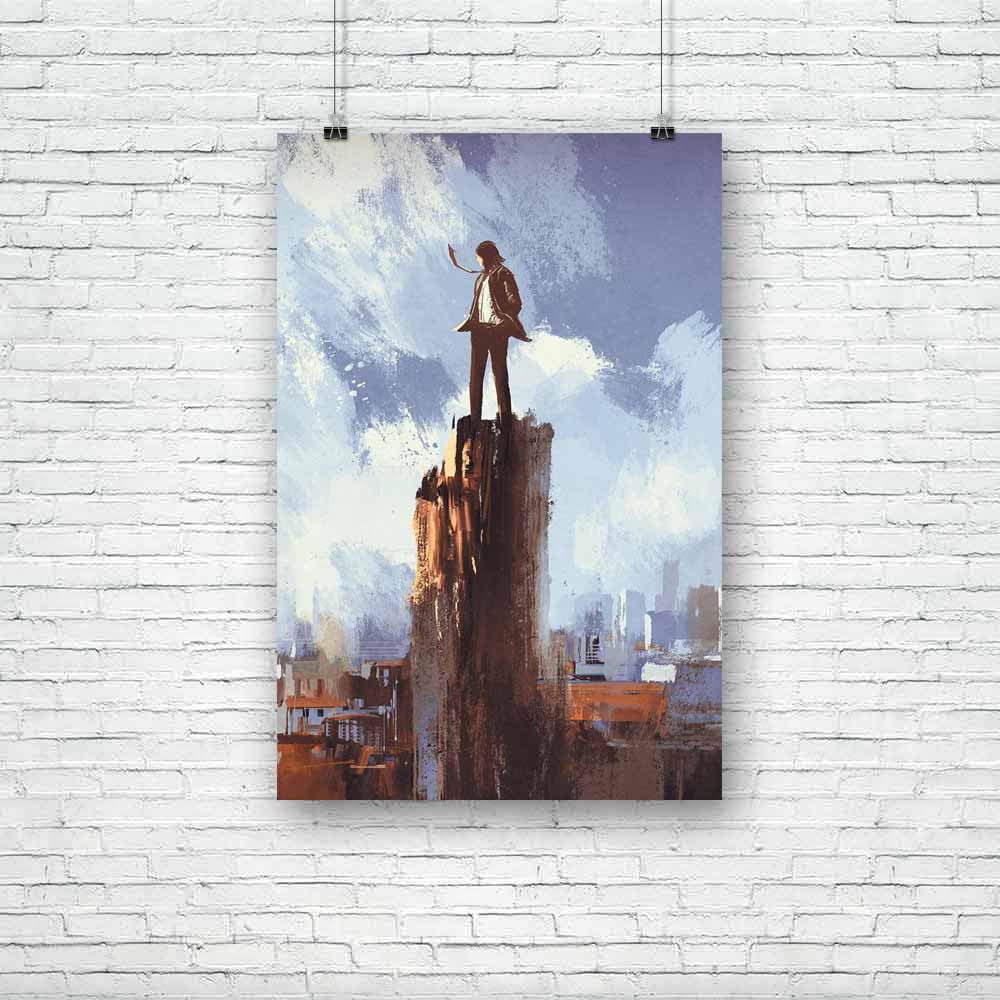 Businessman Stands On The Peak Unframed Paper Poster-Paper Posters Unframed-POS_UN-IC 5005205 IC 5005205, Abstract Expressionism, Abstracts, Art and Paintings, Business, Cities, City Views, Illustrations, Landscapes, Marble and Stone, Mountains, Nature, Paintings, People, Scenic, Semi Abstract, Signs, Signs and Symbols, Watercolour, businessman, stands, on, the, peak, unframed, paper, poster, success, abstract, painting, acrylic, ambition, art, artistic, artwork, background, beautiful, beauty, blue, canvas,