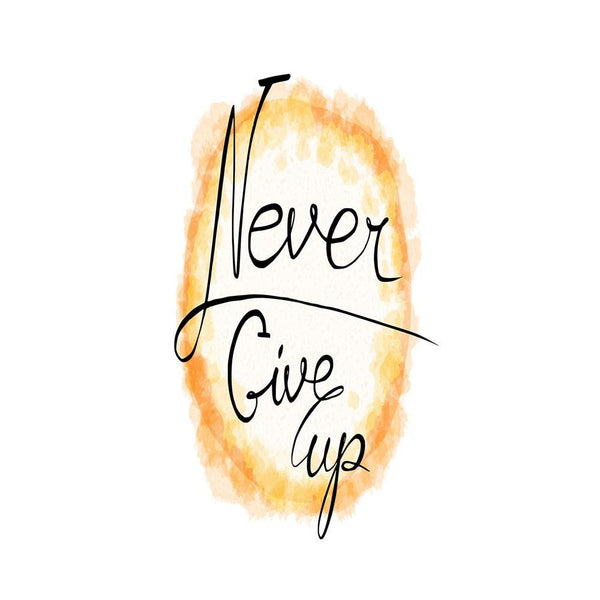 Never Give Up D1 Unframed Paper Poster-Paper Posters Unframed-POS_UN-IC 5005208 IC 5005208, Abstract Expressionism, Abstracts, Ancient, Art and Paintings, Black and White, Calligraphy, Digital, Digital Art, Graphic, Hipster, Historical, Illustrations, Inspirational, Medieval, Motivation, Motivational, Quotes, Retro, Semi Abstract, Signs, Signs and Symbols, Splatter, Text, Typography, Vintage, Watercolour, White, never, give, up, d1, unframed, paper, wall, poster, abstract, art, background, banner, brush, ca