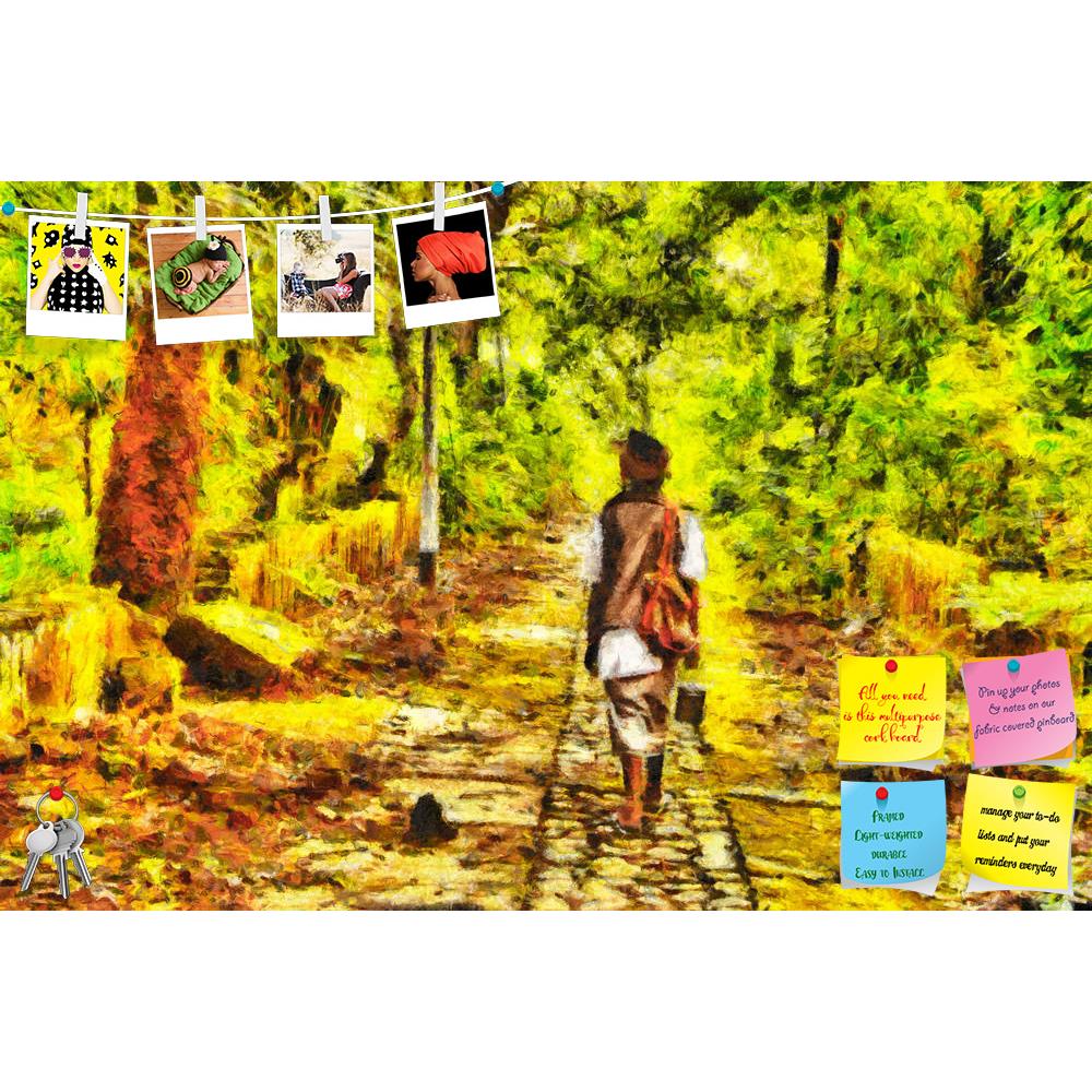 ArtzFolio Indian Sadhu Walking Among Jungle Printed Bulletin Board Notice Pin Board Soft Board | Frameless-Bulletin Boards Frameless-AZSAO44352003BLB_FL_L-Image Code 5005211 Vishnu Image Folio Pvt Ltd, IC 5005211, ArtzFolio, Bulletin Boards Frameless, Landscapes, Fine Art Reprint, indian, sadhu, walking, among, jungle, printed, bulletin, board, notice, pin, soft, frameless, abandoned, ruines, oil, painting, forest, tropical, trail, trekking, monk, road, background, travel, landscape, park, sun, rain, beauti