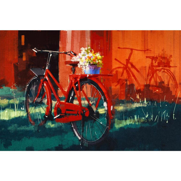 Flowers & Bicycle Unframed Paper Poster-Paper Posters Unframed-POS_UN-IC 5005212 IC 5005212, Abstract Expressionism, Abstracts, Ancient, Art and Paintings, Automobiles, Bikes, Botanical, Fashion, Floral, Flowers, Historical, Illustrations, Landscapes, Medieval, Nature, Paintings, Retro, Scenic, Semi Abstract, Signs, Signs and Symbols, Sports, Transportation, Travel, Vehicles, Vintage, Watercolour, bicycle, unframed, paper, wall, poster, painting, oil, abstract, landscape, watercolor, canvas, acrylic, artwor