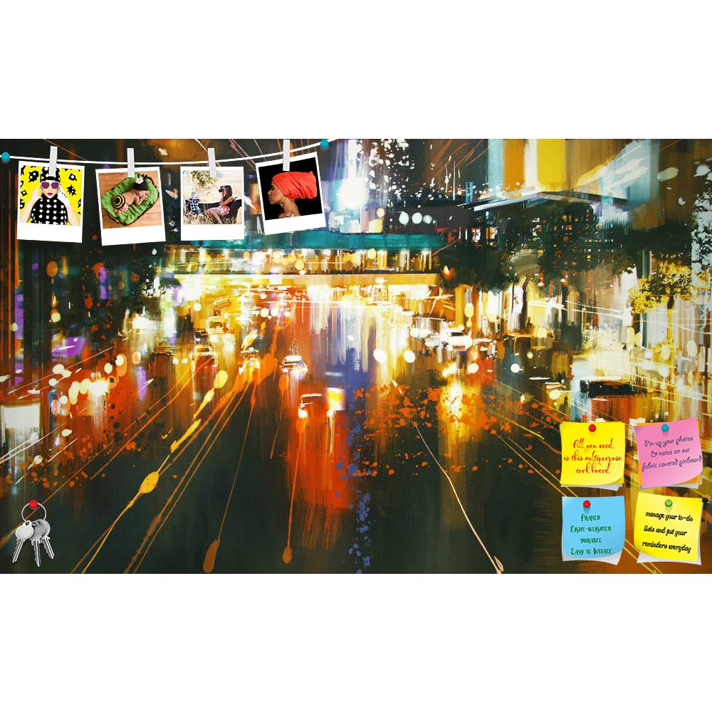 ArtzFolio Car Headlights & Taillights On A City Street Printed Bulletin Board Notice Pin Board Soft Board | Frameless-Bulletin Boards Frameless-AZSAO44399424BLB_FL_L-Image Code 5005214 Vishnu Image Folio Pvt Ltd, IC 5005214, ArtzFolio, Bulletin Boards Frameless, Abstract, Fantasy, Fine Art Reprint, car, headlights, taillights, on, a, city, street, printed, bulletin, board, notice, pin, soft, frameless, painting, night, acrylic, art, artistic, artwork, background, beautiful, beauty, canvas, color, concept, d