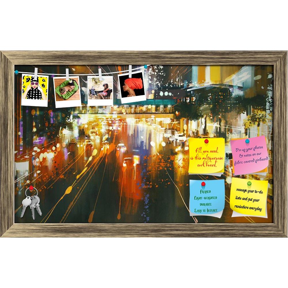 ArtzFolio Car Headlights & Taillights On A City Street Printed Bulletin Board Notice Pin Board Soft Board | Framed-Bulletin Boards Framed-AZSAO44399424BLB_FR_L-Image Code 5005214 Vishnu Image Folio Pvt Ltd, IC 5005214, ArtzFolio, Bulletin Boards Framed, Abstract, Fantasy, Fine Art Reprint, car, headlights, taillights, on, a, city, street, printed, bulletin, board, notice, pin, soft, framed, painting, night, acrylic, art, artistic, artwork, background, beautiful, beauty, canvas, color, concept, design, oil, 