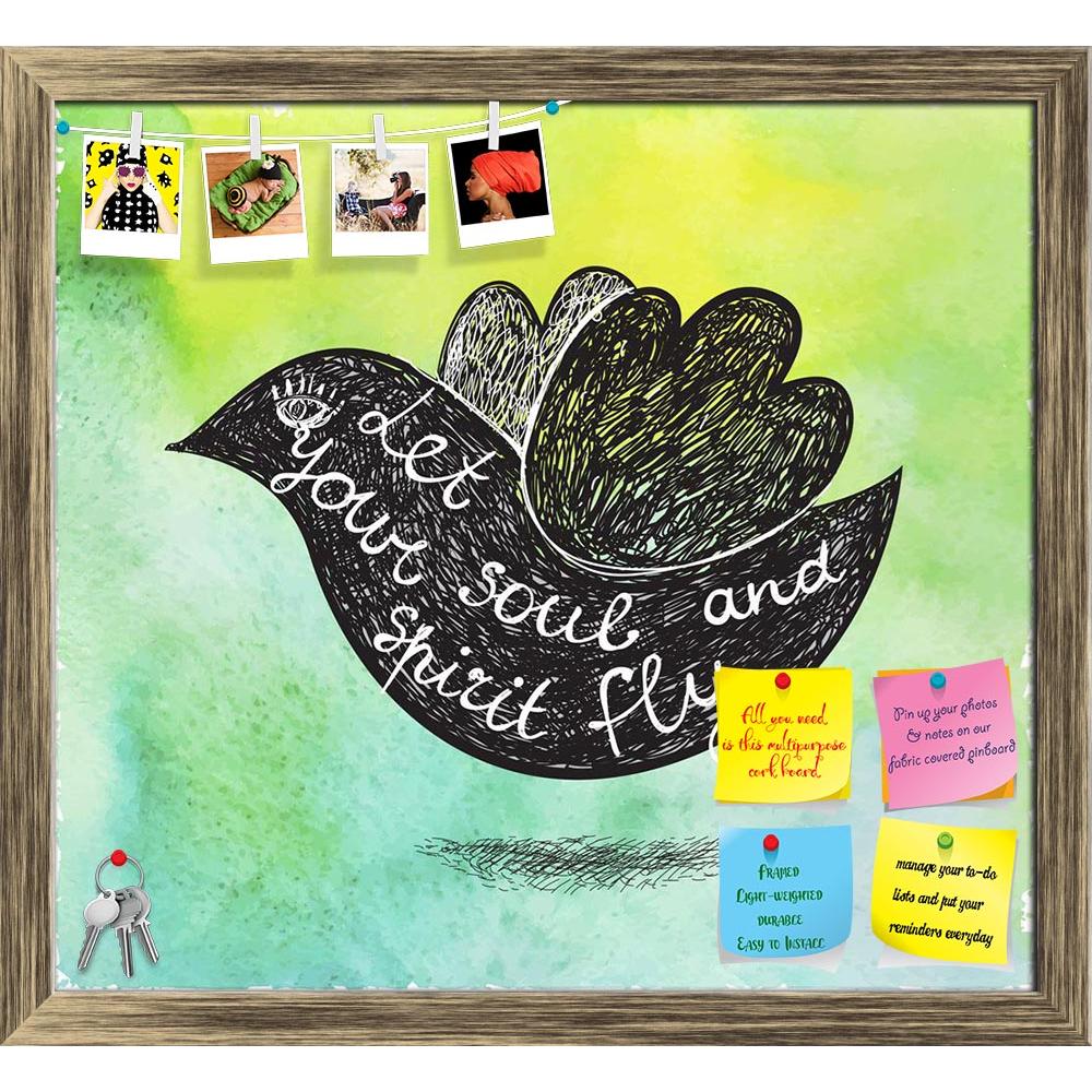 ArtzFolio Let Your Soul & Spirit Fly Printed Bulletin Board Notice Pin Board Soft Board | Framed-Bulletin Boards Framed-AZSAO44439058BLB_FR_L-Image Code 5005215 Vishnu Image Folio Pvt Ltd, IC 5005215, ArtzFolio, Bulletin Boards Framed, Kids, Quotes, Digital Art, let, your, soul, spirit, fly, printed, bulletin, board, notice, pin, soft, framed, inspirational, poster, green, watercolor, background, hand, drawn, bird, quote, pin up board, push pin board, extra large cork board, big pin board, notice board, sma