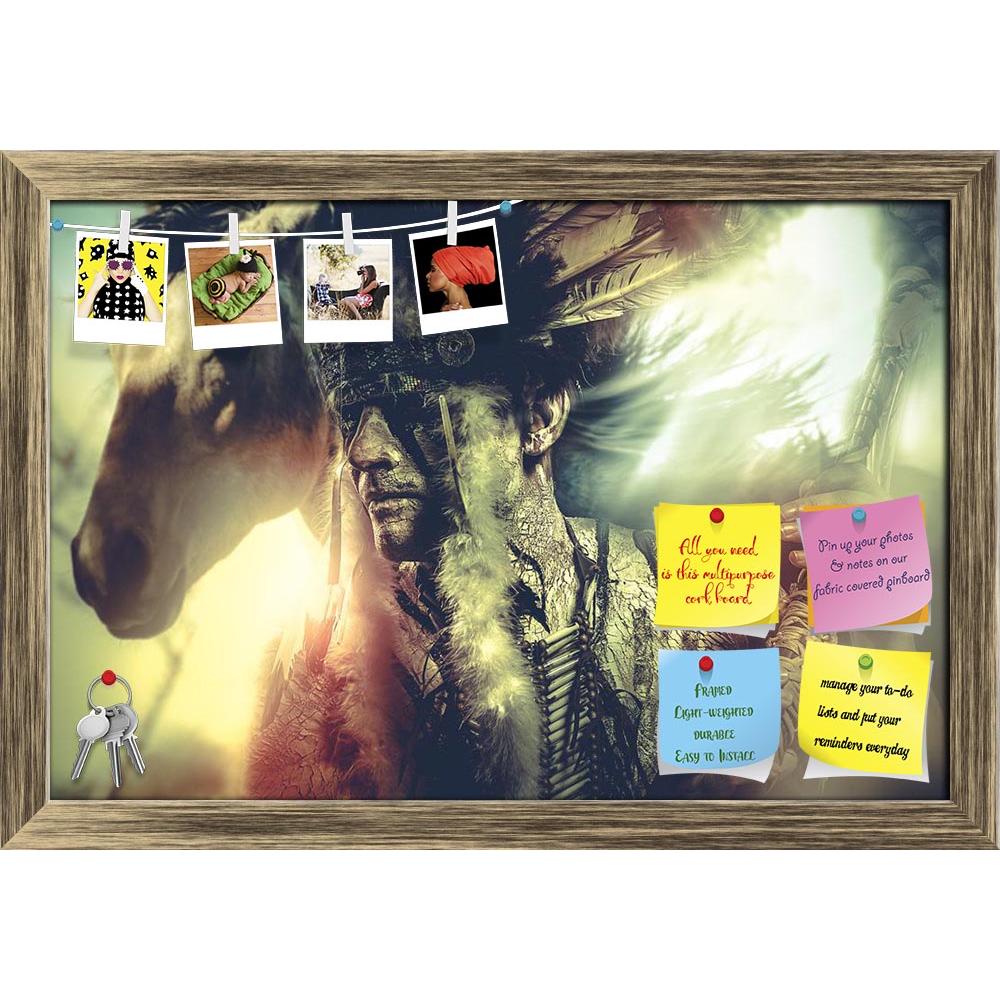 ArtzFolio Warrior Chief Printed Bulletin Board Notice Pin Board Soft Board | Framed-Bulletin Boards Framed-AZSAO44484494BLB_FR_L-Image Code 5005216 Vishnu Image Folio Pvt Ltd, IC 5005216, ArtzFolio, Bulletin Boards Framed, Portraits, Photography, warrior, chief, printed, bulletin, board, notice, pin, soft, framed, americans, aboriginal, american, ancient, apache, art, artwork, axe, background, beautiful, black, costume, culture, decoration, dress, ethnic, face, feather, fur, graphic, grunge, head, headdress