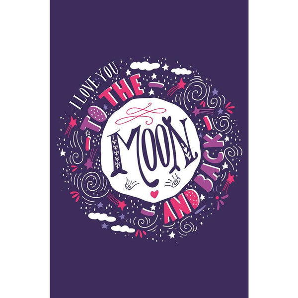 I Love You To The Moon & Back D1 Unframed Paper Poster-Paper Posters Unframed-POS_UN-IC 5005223 IC 5005223, Ancient, Art and Paintings, Botanical, Calligraphy, Floral, Flowers, Hand Drawn, Hearts, Hipster, Historical, Holidays, Illustrations, Inspirational, Love, Medieval, Motivation, Motivational, Nature, Quotes, Romance, Signs, Signs and Symbols, Sketches, Space, Stars, Symbols, Text, Typography, Vintage, Wedding, i, you, to, the, moon, back, d1, unframed, paper, wall, poster, letters, badge, banner, clou