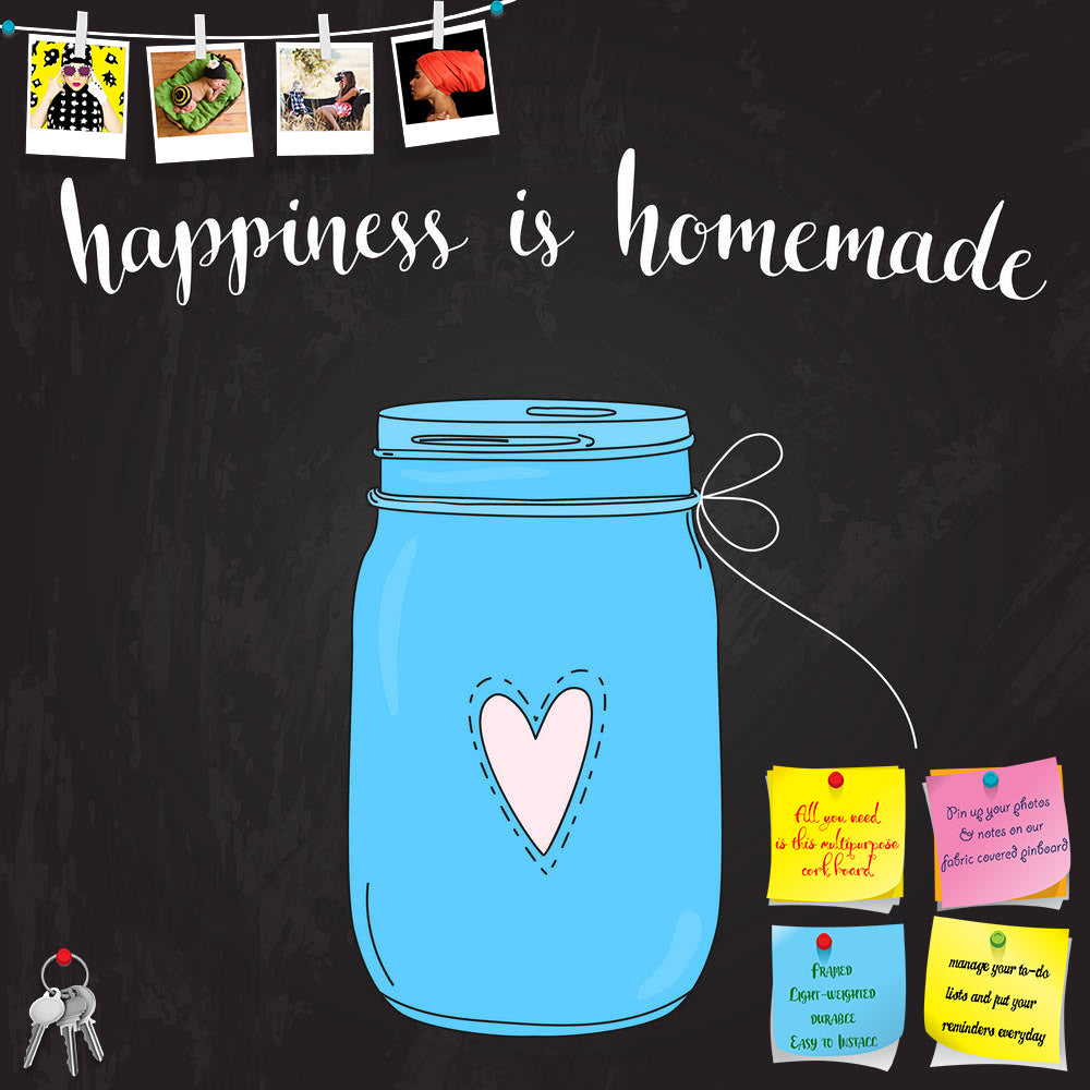 ArtzFolio Happiness Is Homemade Printed Bulletin Board Notice Pin Board Soft Board | Frameless-Bulletin Boards Frameless-AZSAO44650106BLB_FL_L-Image Code 5005234 Vishnu Image Folio Pvt Ltd, IC 5005234, ArtzFolio, Bulletin Boards Frameless, Quotes, Digital Art, happiness, is, homemade, printed, bulletin, board, notice, pin, soft, frameless, inspirational, quote, typography, art, vector, phase, blue, jar, blackboard, background, lettering, posters, cards, design, pin up board, push pin board, extra large cork