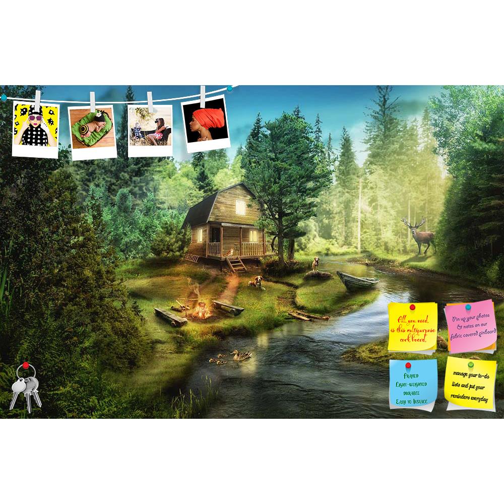 ArtzFolio House In The The Forest By The Creek D1 Printed Bulletin Board Notice Pin Board Soft Board | Frameless-Bulletin Boards Frameless-AZSAO44907413BLB_FL_L-Image Code 5005246 Vishnu Image Folio Pvt Ltd, IC 5005246, ArtzFolio, Bulletin Boards Frameless, Fantasy, Landscapes, Digital Art, house, in, the, forest, by, creek, d1, printed, bulletin, board, notice, pin, soft, frameless, illustration, fictional, situation, form, collage, photos, river, water, current, clean, fast, surge, stones, beach, trees, p