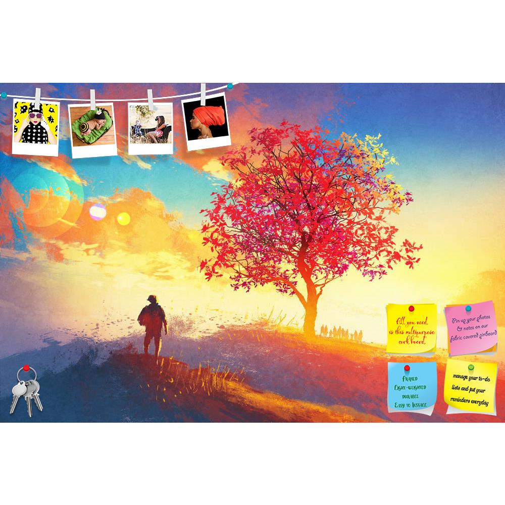 ArtzFolio Autumn Landscape D7 Printed Bulletin Board Notice Pin Board Soft Board | Frameless-Bulletin Boards Frameless-AZSAO44954070BLB_FL_L-Image Code 5005248 Vishnu Image Folio Pvt Ltd, IC 5005248, ArtzFolio, Bulletin Boards Frameless, Abstract, Fantasy, Fine Art Reprint, autumn, landscape, d7, printed, bulletin, board, notice, pin, soft, frameless, alone, tree, mountain,coming, home, concept, painting, acrylic, art, artistic, artwork, background, beautiful, canvas, color, colorful, design, oil, shapes, s