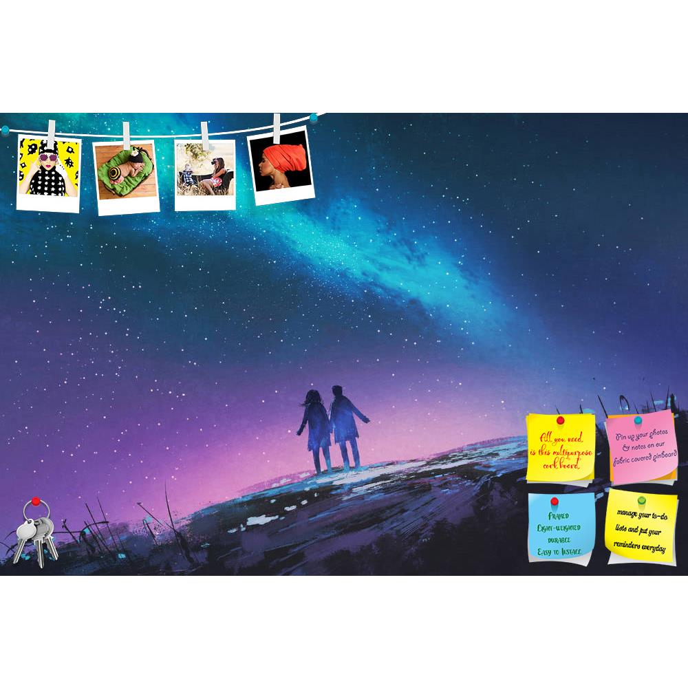 ArtzFolio Couple Holding Hands Against The Milky Way Galaxy Printed Bulletin Board Notice Pin Board Soft Board | Frameless-Bulletin Boards Frameless-AZSAO44954074BLB_FL_L-Image Code 5005251 Vishnu Image Folio Pvt Ltd, IC 5005251, ArtzFolio, Bulletin Boards Frameless, Abstract, Fantasy, Fine Art Reprint, couple, holding, hands, against, the, milky, way, galaxy, printed, bulletin, board, notice, pin, soft, frameless, young, standing, painting, acrylic, art, artistic, artwork, background, beautiful, color, con