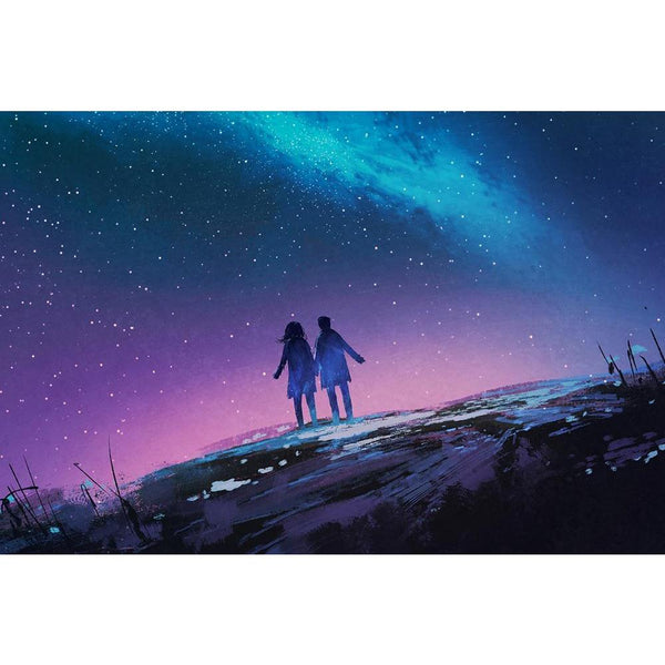 Couple Holding Hands D2 Unframed Paper Poster-Paper Posters Unframed-POS_UN-IC 5005251 IC 5005251, Abstract Expressionism, Abstracts, Art and Paintings, Astronomy, Cosmology, Illustrations, Landscapes, Love, Mountains, Nature, Paintings, Romance, Scenic, Science Fiction, Semi Abstract, Signs, Signs and Symbols, Space, Stars, Watercolour, couple, holding, hands, d2, unframed, paper, wall, poster, universe, galaxy, painting, magic, oil, watercolor, scenery, background, abstract, milky, way, acrylic, art, arti