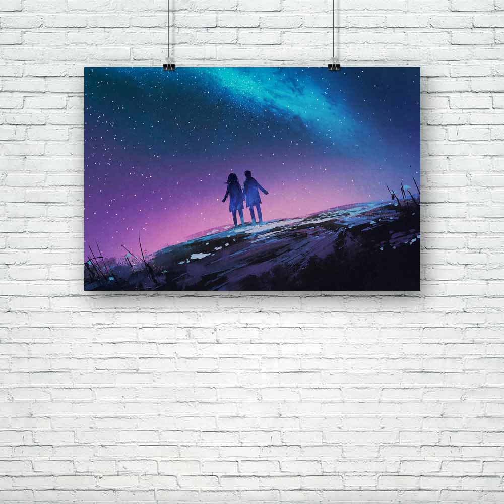 Couple Holding Hands D2 Unframed Paper Poster-Paper Posters Unframed-POS_UN-IC 5005251 IC 5005251, Abstract Expressionism, Abstracts, Art and Paintings, Astronomy, Cosmology, Illustrations, Landscapes, Love, Mountains, Nature, Paintings, Romance, Scenic, Science Fiction, Semi Abstract, Signs, Signs and Symbols, Space, Stars, Watercolour, couple, holding, hands, d2, unframed, paper, poster, universe, galaxy, painting, magic, oil, watercolor, scenery, background, abstract, milky, way, acrylic, art, artistic, 