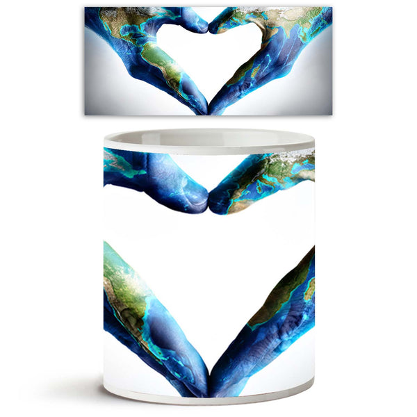 Hands Shaped Heart With World Map Ceramic Coffee Tea Mug Inside White-Coffee Mugs-MUG-IC 5005256 IC 5005256, Art and Paintings, Astronomy, Cosmology, Countries, Culture, Ethnic, Hearts, Holidays, Love, Maps, Nature, Romance, Scenic, Signs, Signs and Symbols, Space, Symbols, Traditional, Tribal, World Culture, hands, shaped, heart, with, world, map, ceramic, coffee, tea, mug, inside, white, earth, globe, day, ecology, respect, climate, change, environment, the, celebration, planet, human, cultural, in, inter