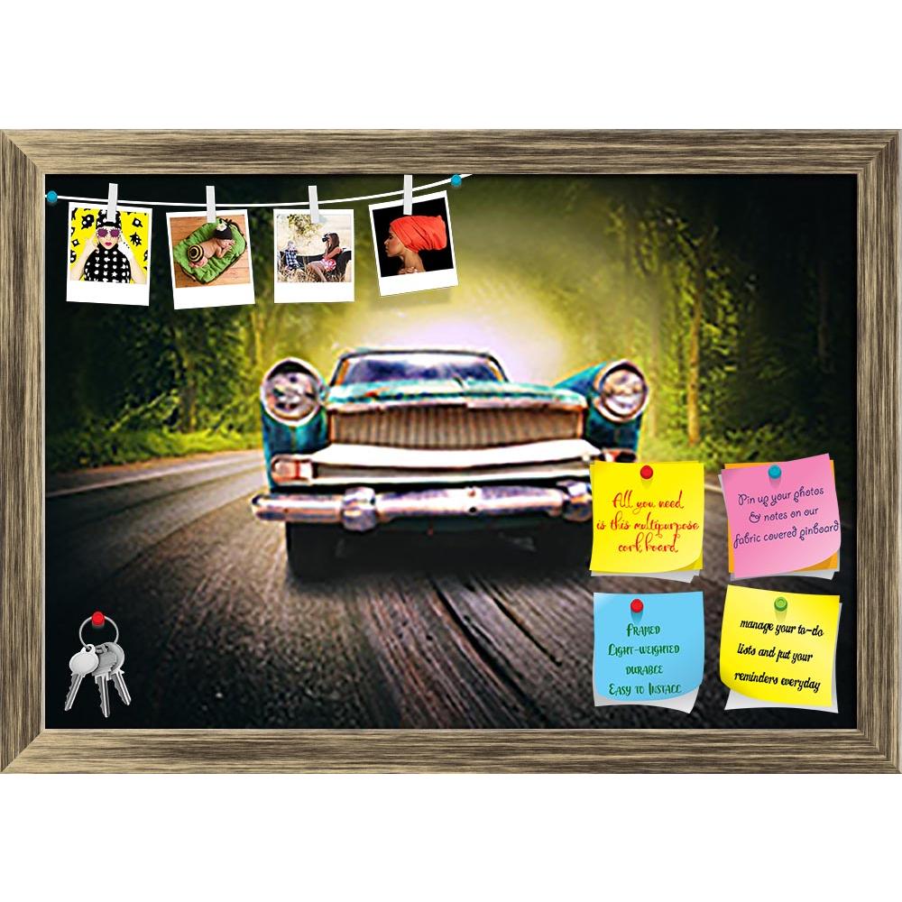 ArtzFolio Old Car On The Magic Road Printed Bulletin Board Notice Pin Board Soft Board | Framed-Bulletin Boards Framed-AZSAO45062439BLB_FR_L-Image Code 5005259 Vishnu Image Folio Pvt Ltd, IC 5005259, ArtzFolio, Bulletin Boards Framed, Automobiles, Photography, old, car, on, the, magic, road, printed, bulletin, board, notice, pin, soft, framed, wood, image, art, forest, landscape, dreams, tale, surreal, tree, darkness, dark, leaves, green, tunnel, fog, sunlight, mist, way, bright, wild, sun, shine, outdoor, 