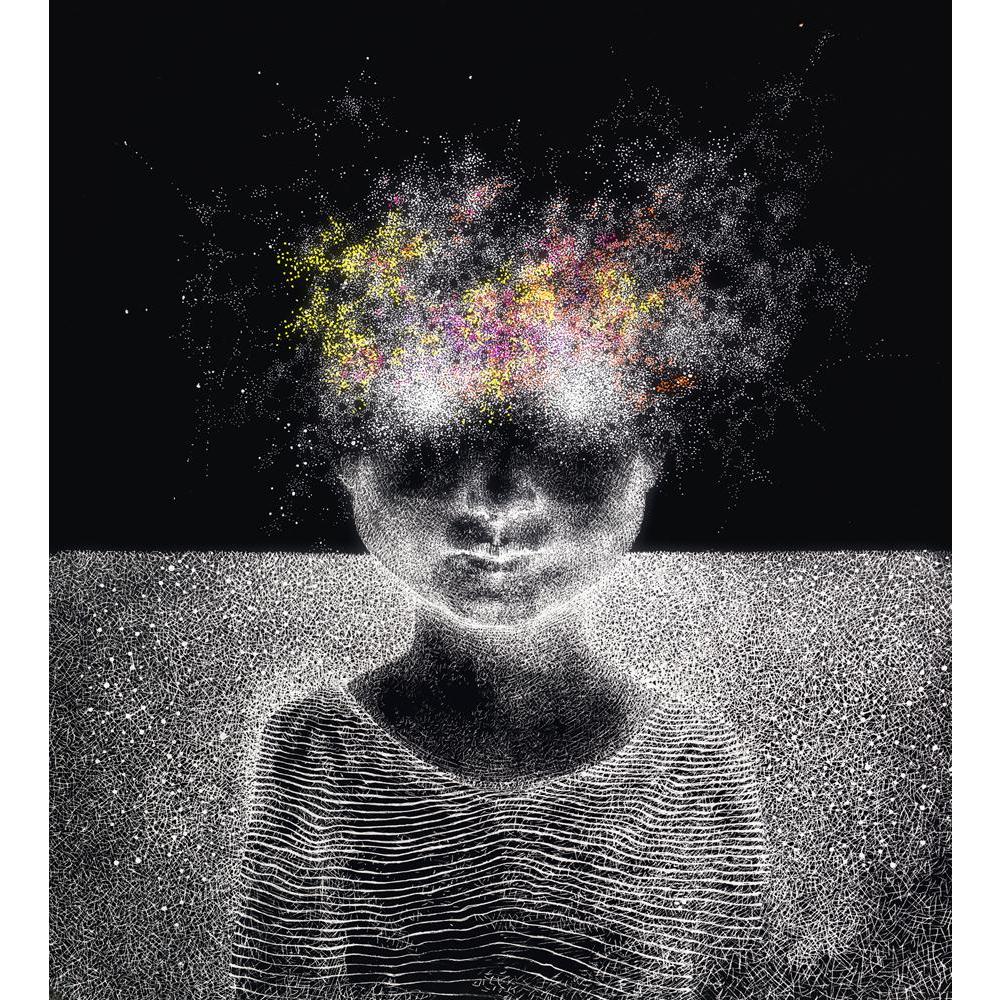 Surreal Artwork Canvas Painting Synthetic Frame-Paintings MDF Framing-AFF_FR-IC 5005264 IC 5005264, Abstract Expressionism, Abstracts, Art and Paintings, Astronomy, Black, Black and White, Cosmology, Decorative, Digital, Digital Art, Drawing, Fantasy, Graphic, Illustrations, Individuals, Paintings, Portraits, Realism, Semi Abstract, Signs, Signs and Symbols, Sketches, Space, Stars, Surrealism, White, surreal, artwork, canvas, painting, synthetic, frame, art, paper, pencil, sketch, illustration, line, hand, 