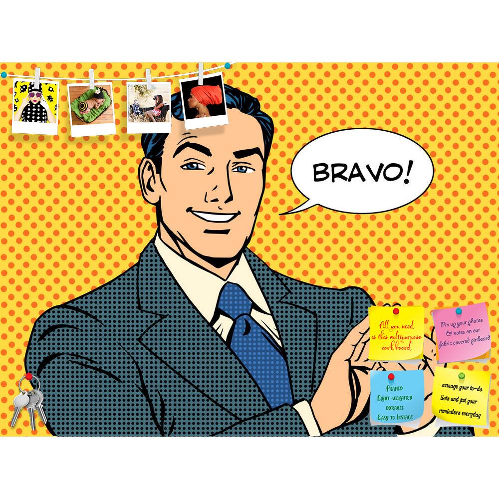 ArtzFolio Man Applause Bravo Pop Art Printed Bulletin Board Notice Pin Board Soft Board | Frameless-Bulletin Boards Frameless-AZSAO45139363BLB_FL_L-Image Code 5005279 Vishnu Image Folio Pvt Ltd, IC 5005279, ArtzFolio, Bulletin Boards Frameless, Pop Art, Quotes, Digital Art, man, applause, bravo, pop, art, printed, bulletin, board, notice, pin, soft, frameless, success, concert, creative, and, viewer, the, listener, audience, speech, reaction, praise, approval, palms, hands, gesture, business, concept, prese