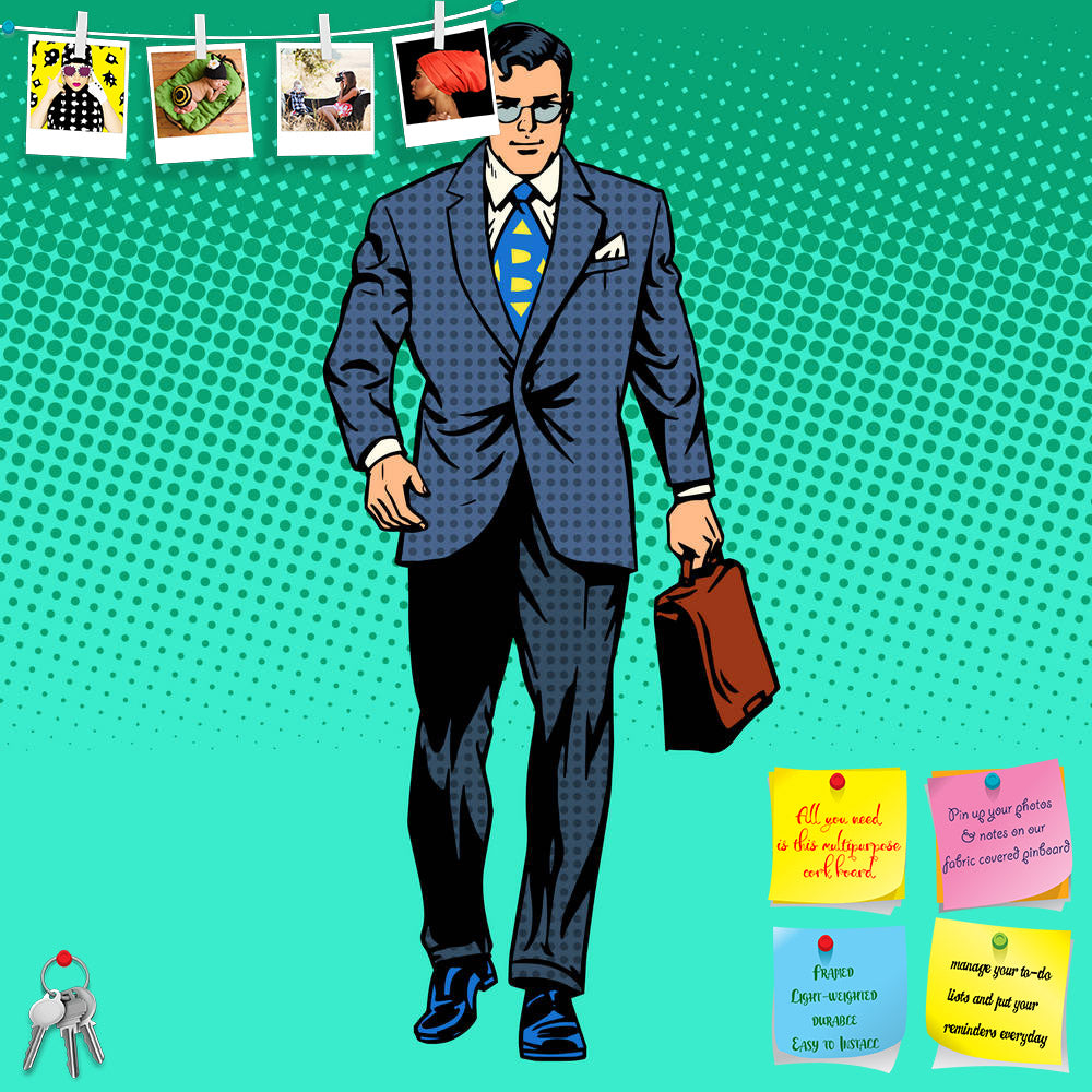ArtzFolio Businessman Pop Art Printed Bulletin Board Notice Pin Board Soft Board | Frameless-Bulletin Boards Frameless-AZSAO45139369BLB_FL_L-Image Code 5005280 Vishnu Image Folio Pvt Ltd, IC 5005280, ArtzFolio, Bulletin Boards Frameless, Pop Art, Digital Art, businessman, pop, art, printed, bulletin, board, notice, pin, soft, frameless, forward, the, hero, business, people, traffic, walk, boss, cartoon, comic, book, concept, dot, finance, halftone, hip, idea, illustration, man, manager, modern, retro, style