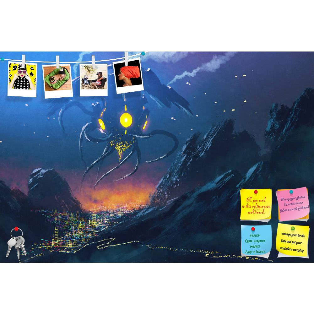 ArtzFolio Alien Ship Invading Night City Printed Bulletin Board Notice Pin Board Soft Board | Frameless-Bulletin Boards Frameless-AZSAO45175403BLB_FL_L-Image Code 5005285 Vishnu Image Folio Pvt Ltd, IC 5005285, ArtzFolio, Bulletin Boards Frameless, Fantasy, Fine Art Reprint, alien, ship, invading, night, city, printed, bulletin, board, notice, pin, soft, frameless, sci-fi, scene.alien, city,illustration, painting, abstract, acrylic, art, artistic, artwork, background, beautiful, beauty, canvas, color, conce