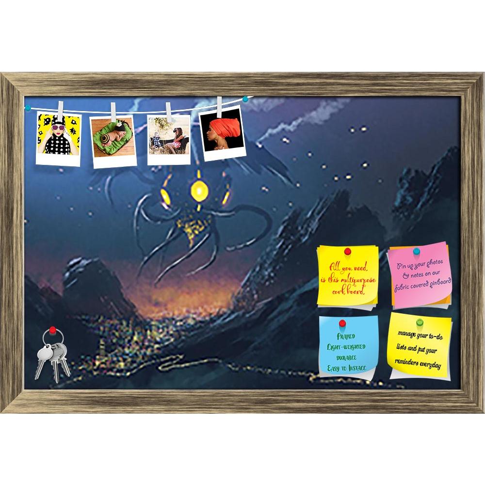 ArtzFolio Alien Ship Invading Night City Printed Bulletin Board Notice Pin Board Soft Board | Framed-Bulletin Boards Framed-AZSAO45175403BLB_FR_L-Image Code 5005285 Vishnu Image Folio Pvt Ltd, IC 5005285, ArtzFolio, Bulletin Boards Framed, Fantasy, Fine Art Reprint, alien, ship, invading, night, city, printed, bulletin, board, notice, pin, soft, framed, sci-fi, scene.alien, city,illustration, painting, abstract, acrylic, art, artistic, artwork, background, beautiful, beauty, canvas, color, concept, cover, d