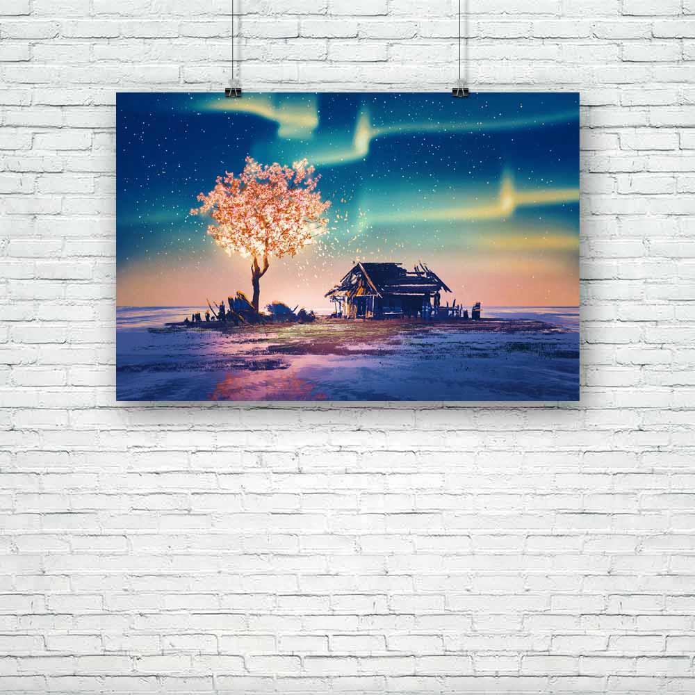 Fantasy Tree Lights Unframed Paper Poster-Paper Posters Unframed-POS_UN-IC 5005287 IC 5005287, Abstract Expressionism, Abstracts, Art and Paintings, Christianity, Fantasy, Illustrations, Landscapes, Mountains, Nature, Paintings, Scenic, Science Fiction, Seasons, Semi Abstract, Signs, Signs and Symbols, Space, Stars, Watercolour, tree, lights, unframed, paper, poster, abandoned, house, northern, painting, abstract, acrylic, art, artistic, artwork, background, beautiful, beauty, canvas, color, concept, cover,