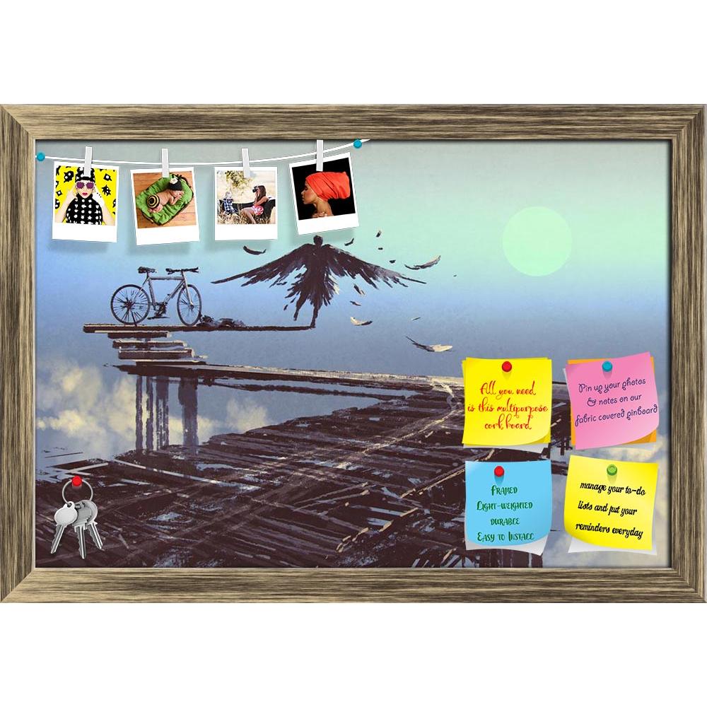 ArtzFolio Man Becomes Bird Standing On End Of Line Printed Bulletin Board Notice Pin Board Soft Board | Framed-Bulletin Boards Framed-AZSAO45175431BLB_FR_L-Image Code 5005288 Vishnu Image Folio Pvt Ltd, IC 5005288, ArtzFolio, Bulletin Boards Framed, Abstract, Fantasy, Fine Art Reprint, man, becomes, bird, standing, on, end, of, line, printed, bulletin, board, notice, pin, soft, framed, painting, acrylic, art, artistic, artwork, background, beautiful, beauty, canvas, color, concept, design, oil, shapes, styl