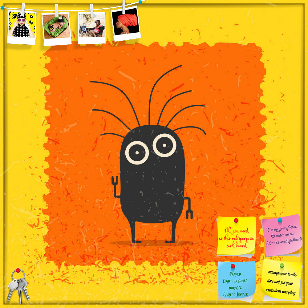 ArtzFolio Monster D6 Printed Bulletin Board Notice Pin Board Soft Board | Frameless-Bulletin Boards Frameless-AZSAO45321781BLB_FL_L-Image Code 5005304 Vishnu Image Folio Pvt Ltd, IC 5005304, ArtzFolio, Bulletin Boards Frameless, Kids, Digital Art, monster, d6, printed, bulletin, board, notice, pin, soft, frameless, grunge, postage, stamp, cartoon, illustration, vector, pin up board, push pin board, extra large cork board, big pin board, notice board, small bulletin board, cork board, wall notice board, gian