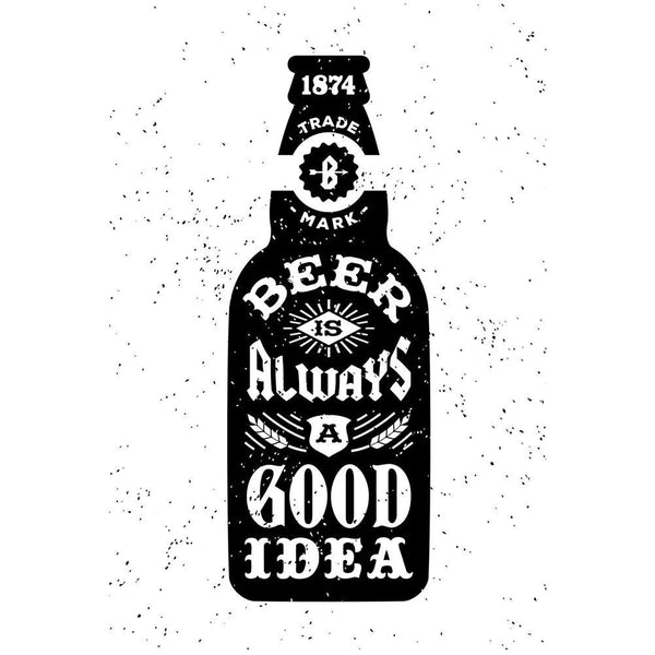 Beer Is Always A Good Idea Unframed Paper Poster-Paper Posters Unframed-POS_UN-IC 5005307 IC 5005307, Ancient, Arrows, Beverage, Calligraphy, Cuisine, Digital, Digital Art, Drawing, Food, Food and Beverage, Food and Drink, Graphic, Hipster, Historical, Illustrations, Medieval, Retro, Signs, Signs and Symbols, Symbols, Text, Typography, Vintage, beer, is, always, a, good, idea, unframed, paper, wall, poster, bottle, tattoo, antique, label, alcohol, aphorism, arrow, authentic, badge, banner, bar, design, drin