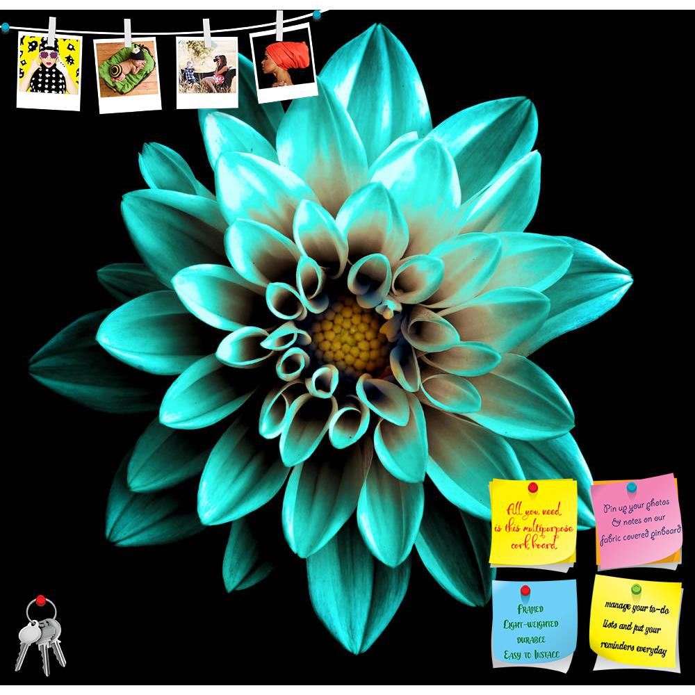 ArtzFolio Turquoise Flower Dahlia Printed Bulletin Board Notice Pin Board Soft Board | Frameless-Bulletin Boards Frameless-AZSAO45528708BLB_FL_L-Image Code 5005313 Vishnu Image Folio Pvt Ltd, IC 5005313, ArtzFolio, Bulletin Boards Frameless, Floral, Photography, turquoise, flower, dahlia, printed, bulletin, board, notice, pin, soft, frameless, surreal, dark, chrome, macro, isolated, black, beautiful, garden, background, plant, bea, pin up board, push pin board, extra large cork board, big pin board, notice 