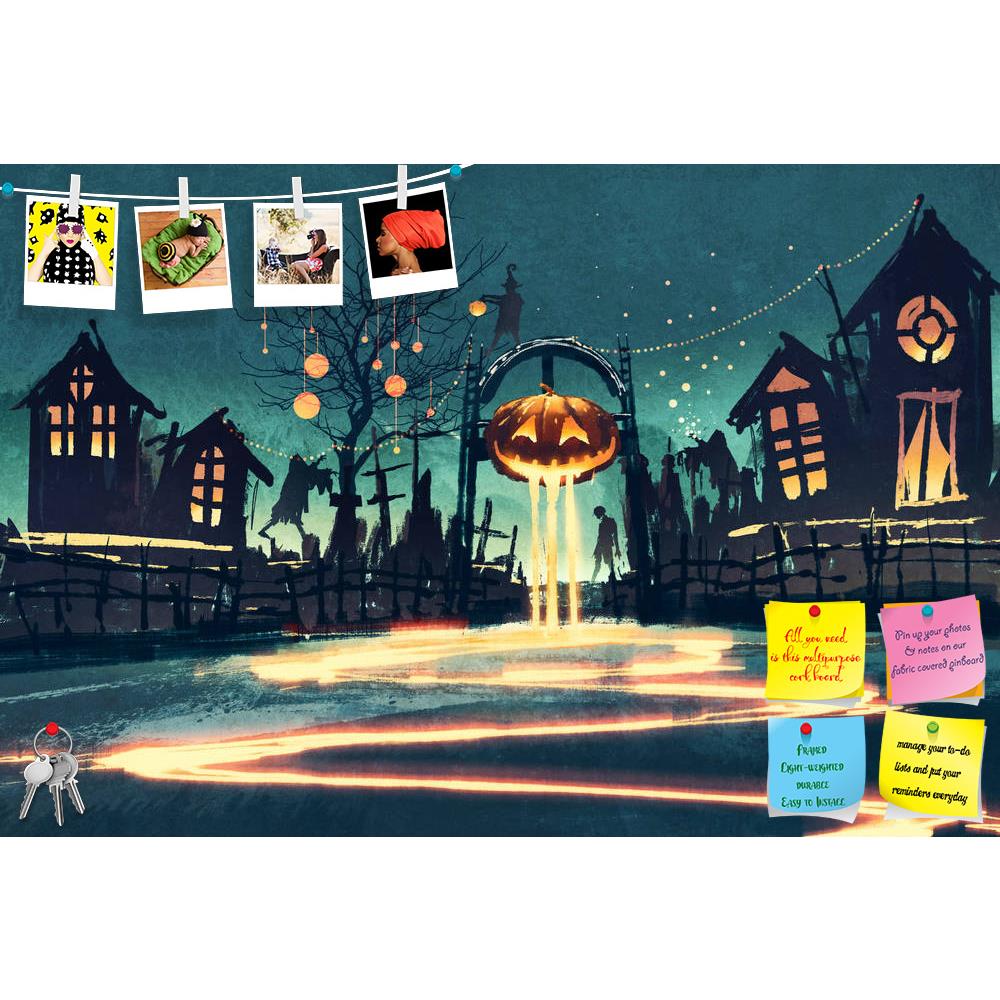 ArtzFolio Halloween Night D2 Printed Bulletin Board Notice Pin Board Soft Board | Frameless-Bulletin Boards Frameless-AZSAO45580087BLB_FL_L-Image Code 5005315 Vishnu Image Folio Pvt Ltd, IC 5005315, ArtzFolio, Bulletin Boards Frameless, Fantasy, Fine Art Reprint, halloween, night, d2, printed, bulletin, board, notice, pin, soft, frameless, pumpkin, haunted, houses,illustration, painting, acrylic, art, artistic, artwork, background, beautiful, cemetery, color, concept, dark, design, ghost, graveyard, greetin
