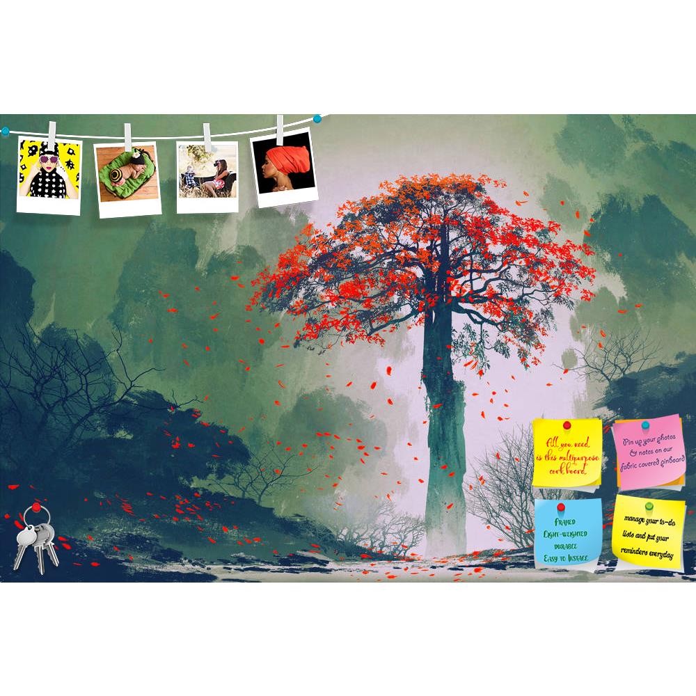 ArtzFolio Red Autumn Tree Printed Bulletin Board Notice Pin Board Soft Board | Frameless-Bulletin Boards Frameless-AZSAO45580089BLB_FL_L-Image Code 5005316 Vishnu Image Folio Pvt Ltd, IC 5005316, ArtzFolio, Bulletin Boards Frameless, Landscapes, Fine Art Reprint, red, autumn, tree, printed, bulletin, board, notice, pin, soft, frameless, lonely, falling, leaves, winter, forest,landscape, painting, acrylic, art, artistic, artwork, beautiful, color, concept, design, illustration, oil, style, wallpaper, waterco