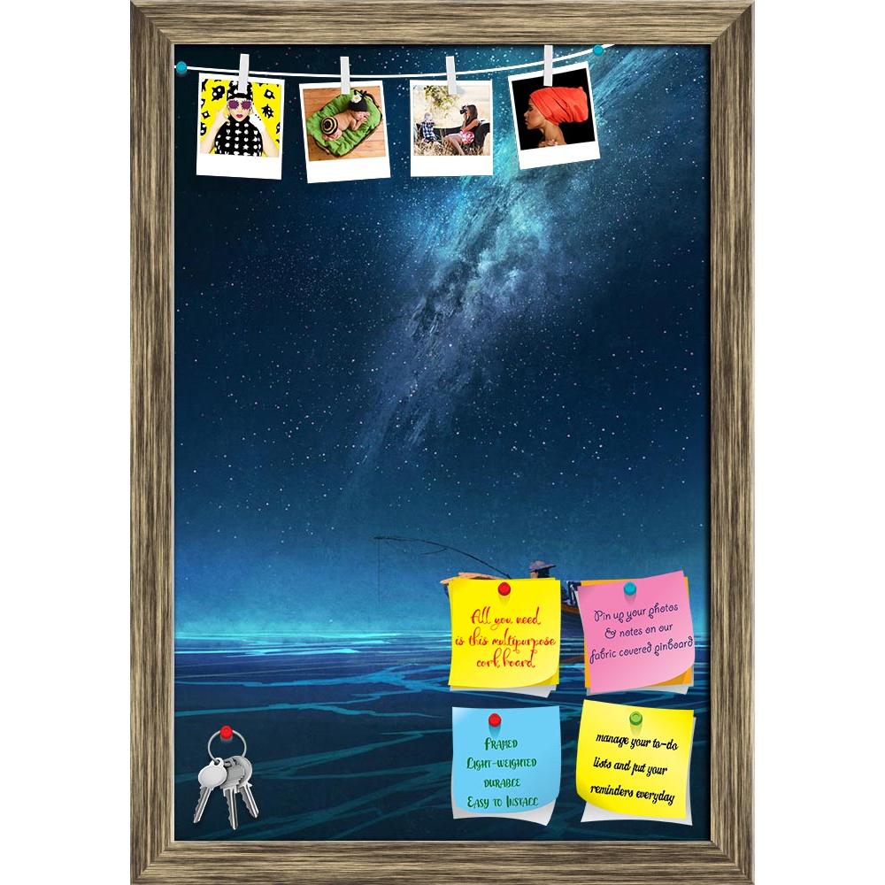 ArtzFolio Fisherman In A Boat Printed Bulletin Board Notice Pin Board Soft Board | Framed-Bulletin Boards Framed-AZSAO45580090BLB_FR_L-Image Code 5005317 Vishnu Image Folio Pvt Ltd, IC 5005317, ArtzFolio, Bulletin Boards Framed, Landscapes, Fine Art Reprint, fisherman, in, a, boat, printed, bulletin, board, notice, pin, soft, framed, acrylic, art, artistic, artwork, beautiful, color, concept, design, illustration, oil, painting, style, wallpaper, watercolor, blue, nebula, milky, way, night, landscape, water