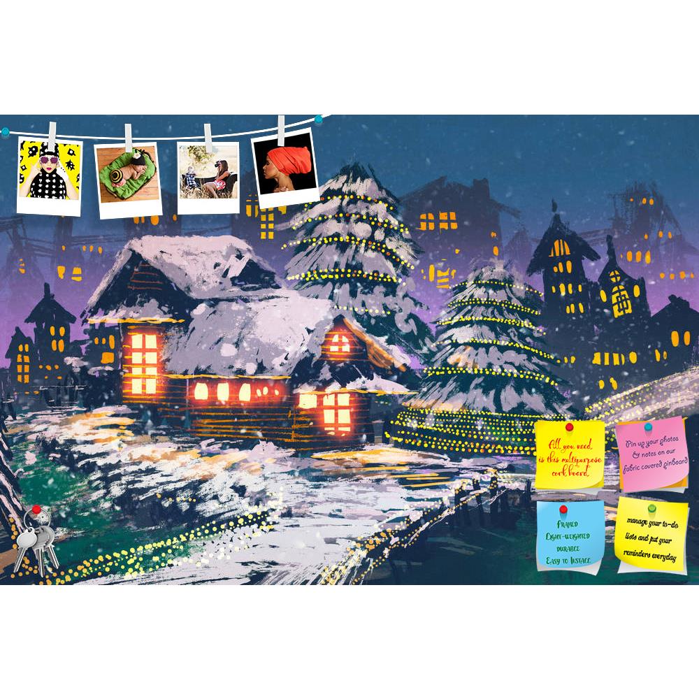 ArtzFolio Christmas Night Eve D1 Printed Bulletin Board Notice Pin Board Soft Board | Frameless-Bulletin Boards Frameless-AZSAO45580098BLB_FL_L-Image Code 5005320 Vishnu Image Folio Pvt Ltd, IC 5005320, ArtzFolio, Bulletin Boards Frameless, Places, Fine Art Reprint, christmas, night, eve, d1, printed, bulletin, board, notice, pin, soft, frameless, scene, wooden, houses, lights,illustration, painting, acrylic, art, artistic, artwork, beautiful, color, concept, design, illustration, oil, style, vivid, wallpap