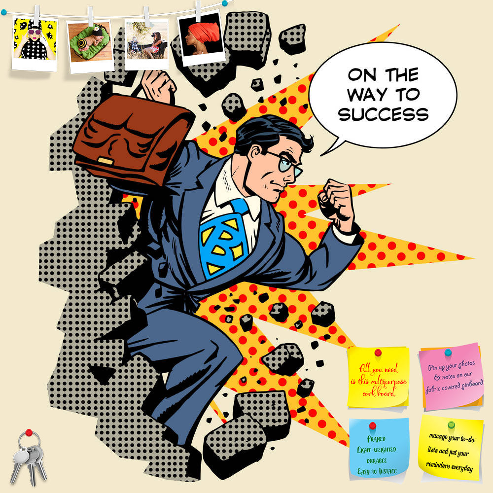 ArtzFolio Success Businessman Hero Pop Art Printed Bulletin Board Notice Pin Board Soft Board | Frameless-Bulletin Boards Frameless-AZSAO45630592BLB_FL_L-Image Code 5005323 Vishnu Image Folio Pvt Ltd, IC 5005323, ArtzFolio, Bulletin Boards Frameless, Pop Art, Quotes, Digital Art, success, businessman, hero, pop, art, printed, bulletin, board, notice, pin, soft, frameless, breakthrough, wall, breaking, superhero, superpower, boss, business, concept, idea, man, people, style, vector, businessmen, cartoon, com