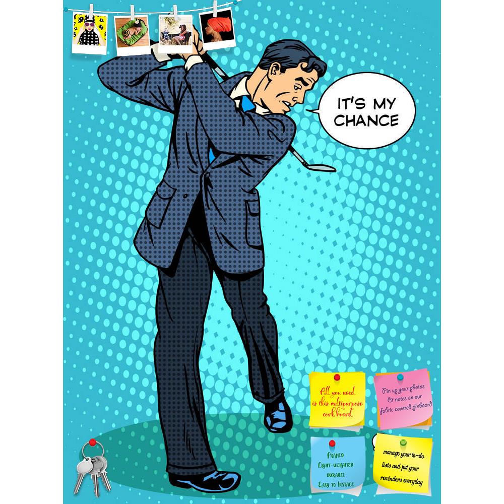 ArtzFolio Businessman Playing Golf Retro Pop Art Printed Bulletin Board Notice Pin Board Soft Board | Frameless-Bulletin Boards Frameless-AZSAO45630723BLB_FL_L-Image Code 5005324 Vishnu Image Folio Pvt Ltd, IC 5005324, ArtzFolio, Bulletin Boards Frameless, Pop Art, Quotes, Digital Art, businessman, playing, golf, retro, pop, art, printed, bulletin, board, notice, pin, soft, frameless, sports, leisure, kick, accuracy, chance, hope, business, putter, ball, boss, concept, idea, man, people, style, success, vec