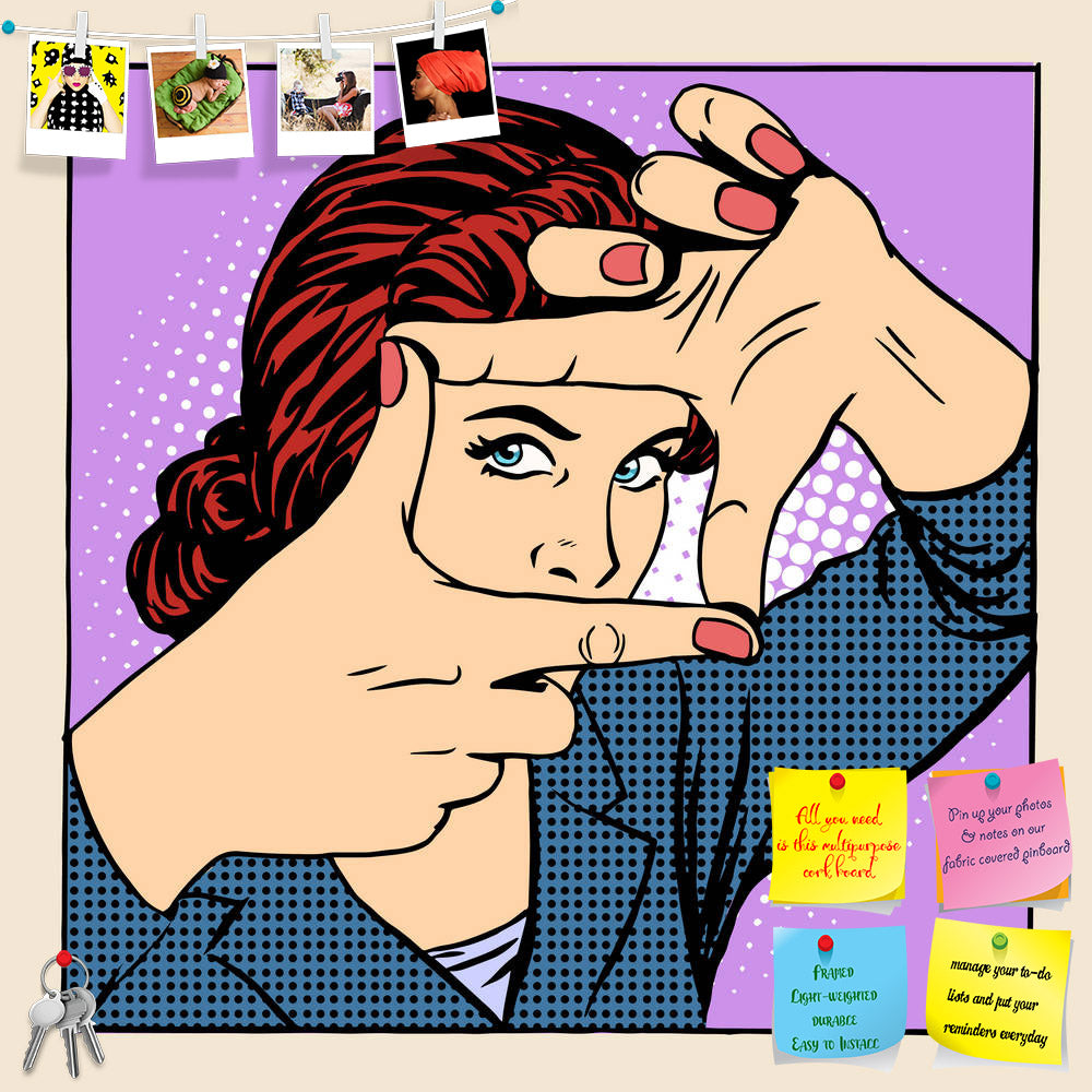 ArtzFolio Woman Gesture Pop Art Printed Bulletin Board Notice Pin Board Soft Board | Frameless-Bulletin Boards Frameless-AZSAO45686024BLB_FL_L-Image Code 5005328 Vishnu Image Folio Pvt Ltd, IC 5005328, ArtzFolio, Bulletin Boards Frameless, Pop Art, Digital Art, woman, gesture, pop, art, printed, bulletin, board, notice, pin, soft, frameless, adult, beauty, boss, business, concept, idea, lady, people, style, success, vector, businesswoman, cartoon, comic, book, dot, emotions, eyes, face, girl, halftone, hip,