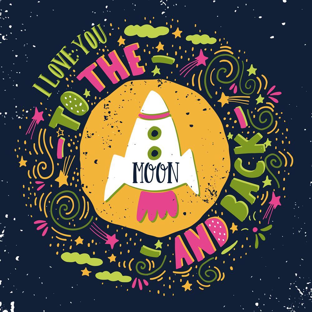 I Love You To The Moon & Back Canvas Painting Synthetic Frame-Paintings MDF Framing-AFF_FR-IC 5005334 IC 5005334, Ancient, Art and Paintings, Calligraphy, Digital, Digital Art, Graphic, Hand Drawn, Hearts, Hipster, Historical, Illustrations, Inspirational, Love, Medieval, Motivation, Motivational, Quotes, Retro, Romance, Signs, Signs and Symbols, Sketches, Symbols, Text, Typography, Vintage, Wedding, i, you, to, the, moon, back, canvas, painting, synthetic, frame, concept, decoration, design, element, emble