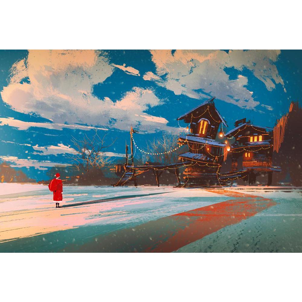 Christmas Night Eve Canvas Painting Synthetic Frame-Paintings MDF Framing-AFF_FR-IC 5005347 IC 5005347, Art and Paintings, Christianity, Holidays, Illustrations, Landscapes, Nature, Paintings, Scenic, Signs, Signs and Symbols, Sunsets, Watercolour, Wooden, christmas, night, eve, canvas, painting, synthetic, frame, acrylic, art, artistic, artwork, beautiful, card, cold, color, colorful, concept, design, forest, frost, holiday, house, ice, illustration, landscape, light, merry, oil, santa, claus, scene, sky, 