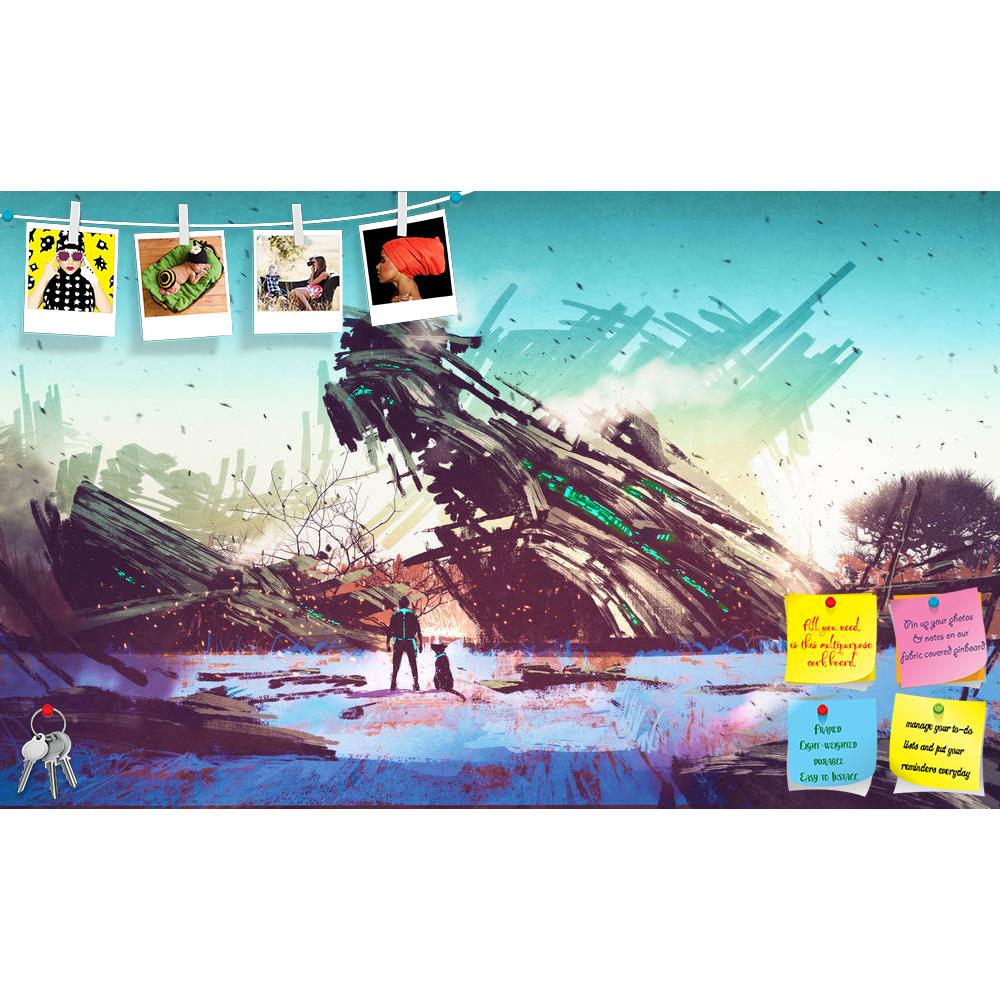 ArtzFolio Spaceship Crashed On Blue Field Printed Bulletin Board Notice Pin Board Soft Board | Frameless-Bulletin Boards Frameless-AZSAO46076352BLB_FL_L-Image Code 5005349 Vishnu Image Folio Pvt Ltd, IC 5005349, ArtzFolio, Bulletin Boards Frameless, Fantasy, Fine Art Reprint, spaceship, crashed, on, blue, field, printed, bulletin, board, notice, pin, soft, frameless, field,illustration, painting, acrylic, art, artistic, artwork, beautiful, color, concept, design, illustration, oil, style, vivid, wallpaper, 