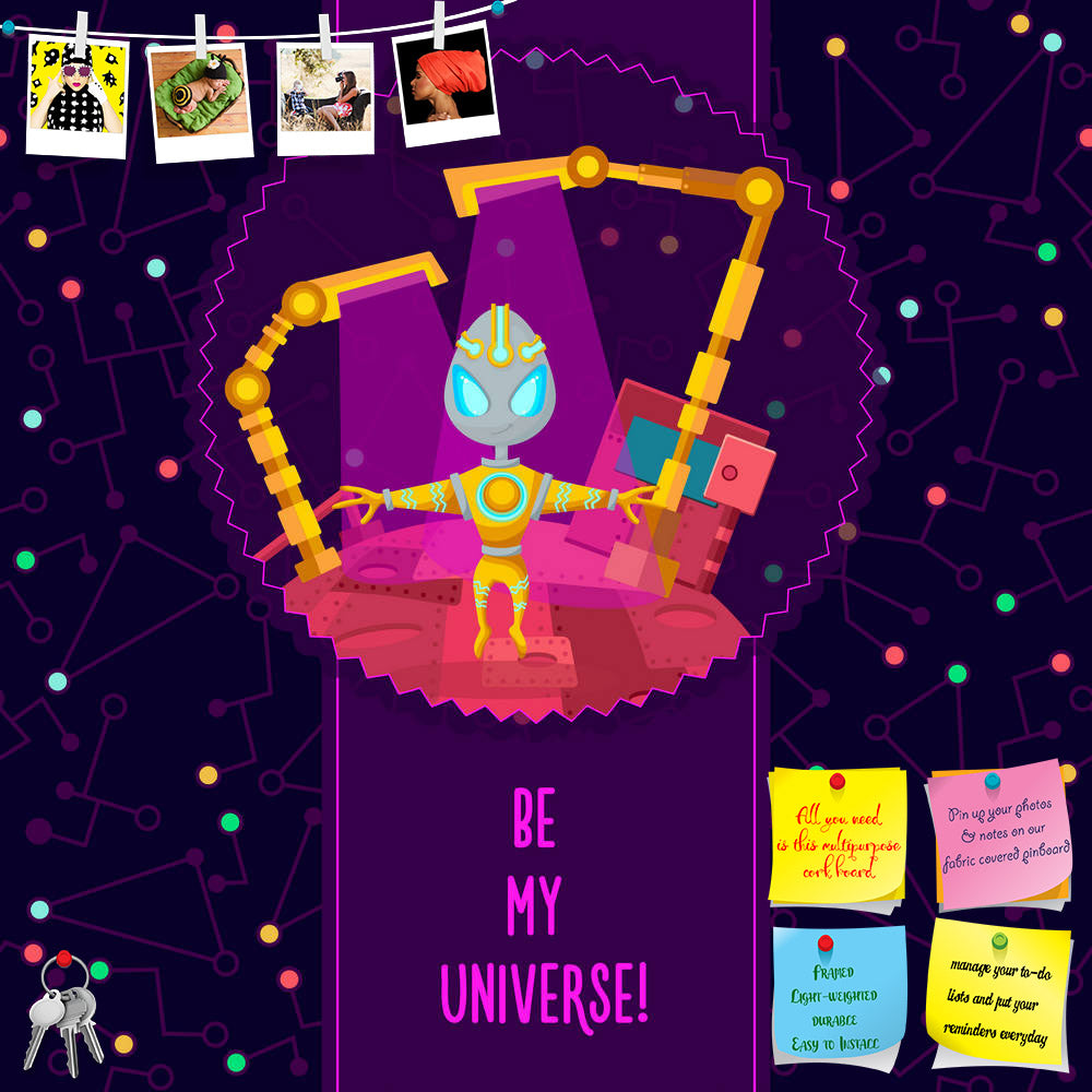 ArtzFolio Alien In The Universe D4 Printed Bulletin Board Notice Pin Board Soft Board | Frameless-Bulletin Boards Frameless-AZSAO46155365BLB_FL_L-Image Code 5005355 Vishnu Image Folio Pvt Ltd, IC 5005355, ArtzFolio, Bulletin Boards Frameless, Quotes, Digital Art, alien, in, the, universe, d4, printed, bulletin, board, notice, pin, soft, frameless, space, vector, illustration, style, flat, about, univerce, romantic, flayer, pin up board, push pin board, extra large cork board, big pin board, notice board, sm
