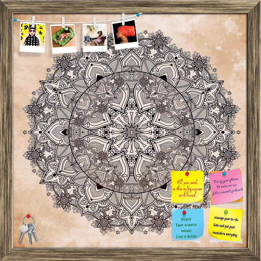 ArtzFolio Ornate Paisley Round Lace Ornament Mandala D1 Printed Bulletin Board Notice Pin Board Soft Board | Framed-Bulletin Boards Framed-AZSAO46166500BLB_FR_L-Image Code 5005362 Vishnu Image Folio Pvt Ltd, IC 5005362, ArtzFolio, Bulletin Boards Framed, Abstract, Digital Art, ornate, paisley, round, lace, ornament, mandala, d1, printed, bulletin, board, notice, pin, soft, framed, vintage, vector, pattern, isolated, hand, drawn, background, decorative, retro, banner, invitation, wedding, card, scrap, bookin