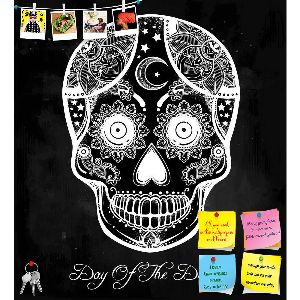 ArtzFolio Day Of The Dead D1 Printed Bulletin Board Notice Pin Board Soft Board | Frameless-Bulletin Boards Frameless-AZSAO46166893BLB_FL_L-Image Code 5005364 Vishnu Image Folio Pvt Ltd, IC 5005364, ArtzFolio, Bulletin Boards Frameless, Abstract, Digital Art, day, of, the, dead, d1, printed, bulletin, board, notice, pin, soft, frameless, hand, drawn, holiday, dia, de, los, muertos, spanish, sugar, skull, vintage, style, hispanic, folk, spiritual, art, all, saints, mascot, isolated, vector, illustration, pin