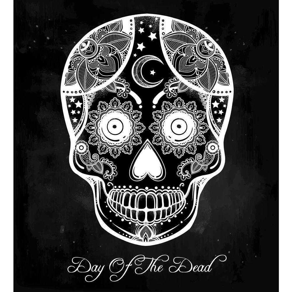 Day Of The Dead Canvas Painting Synthetic Frame-Paintings MDF Framing-AFF_FR-IC 5005364 IC 5005364, Ancient, Art and Paintings, Culture, Ethnic, Folk Art, Historical, Holidays, Illustrations, Medieval, Spanish, Spiritual, Traditional, Tribal, Vintage, World Culture, day, of, the, dead, canvas, painting, synthetic, frame, hand, drawn, holiday, dia, de, los, muertos, sugar, skull, style, hispanic, folk, art, all, saints, mascot, isolated, vector, illustration, artzfolio, wall decor for living room, wall frame