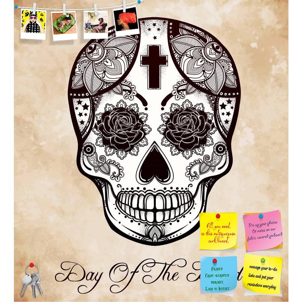 ArtzFolio Day Of The Dead D2 Printed Bulletin Board Notice Pin Board Soft Board | Frameless-Bulletin Boards Frameless-AZSAO46167007BLB_FL_L-Image Code 5005365 Vishnu Image Folio Pvt Ltd, IC 5005365, ArtzFolio, Bulletin Boards Frameless, Abstract, Digital Art, day, of, the, dead, d2, printed, bulletin, board, notice, pin, soft, frameless, hand, drawn, holiday, dia, de, los, muertos, spanish, sugar, skull, vintage, style, hispanic, folk, spiritual, art, all, saints, mascot, isolated, vector, illustration, pin
