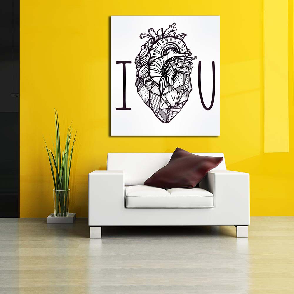 Drawing Hearts Abstract Art Heart Abstract Style Original On Canvas