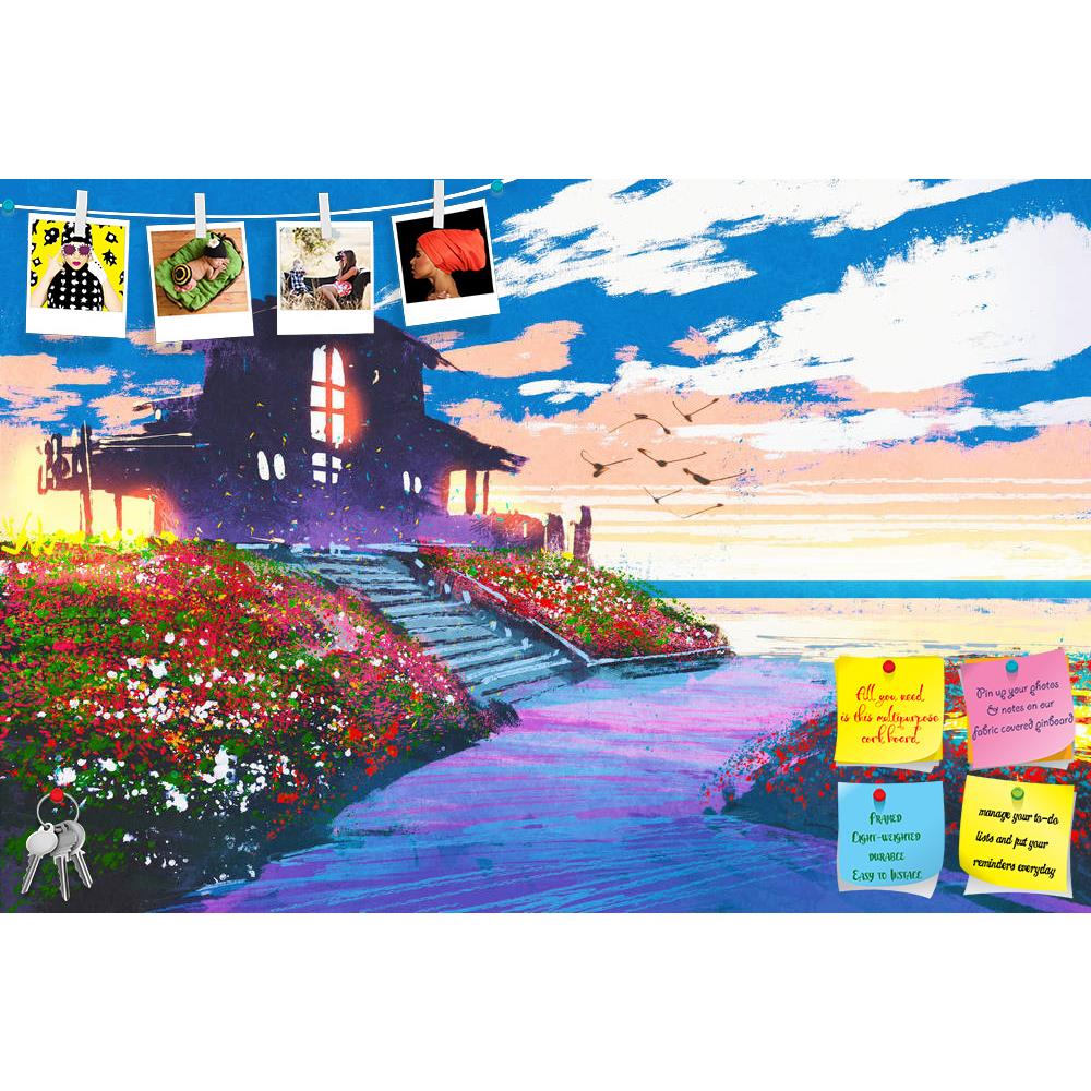 ArtzFolio Seascape With Beach House Printed Bulletin Board Notice Pin Board Soft Board | Frameless-Bulletin Boards Frameless-AZSAO46375087BLB_FL_L-Image Code 5005380 Vishnu Image Folio Pvt Ltd, IC 5005380, ArtzFolio, Bulletin Boards Frameless, Places, Fine Art Reprint, seascape, with, beach, house, printed, bulletin, board, notice, pin, soft, frameless, painting, colorful, flowers, background, acrylic, art, artistic, artwork, beautiful, color, concept, design, illustration, oil, style, vivid, wallpaper, wat