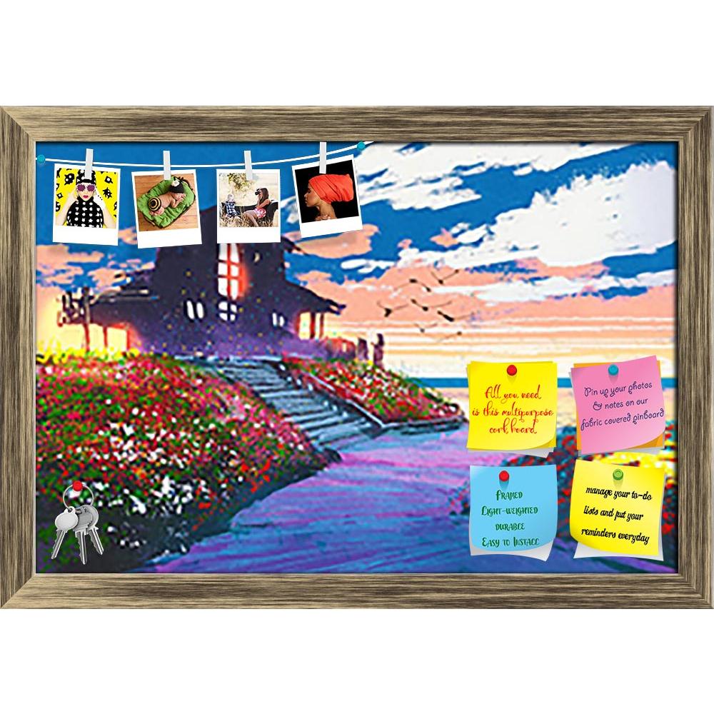 ArtzFolio Seascape With Beach House Printed Bulletin Board Notice Pin Board Soft Board | Framed-Bulletin Boards Framed-AZSAO46375087BLB_FR_L-Image Code 5005380 Vishnu Image Folio Pvt Ltd, IC 5005380, ArtzFolio, Bulletin Boards Framed, Places, Fine Art Reprint, seascape, with, beach, house, printed, bulletin, board, notice, pin, soft, framed, painting, colorful, flowers, background, acrylic, art, artistic, artwork, beautiful, color, concept, design, illustration, oil, style, vivid, wallpaper, watercolor, sum