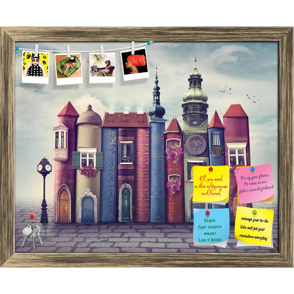 ArtzFolio Magic City With Old Books Printed Bulletin Board Notice Pin Board Soft Board | Framed-Bulletin Boards Framed-AZSAO46448121BLB_FR_L-Image Code 5005385 Vishnu Image Folio Pvt Ltd, IC 5005385, ArtzFolio, Bulletin Boards Framed, Conceptual, Kids, Digital Art, magic, city, with, old, books, printed, bulletin, board, notice, pin, soft, framed, book, houses, window, door, roof, wisdom, sign, symbol, surreal, ancient, literature, nobody, many, row, read, brown, blue, mystical, study, concept, collage, int