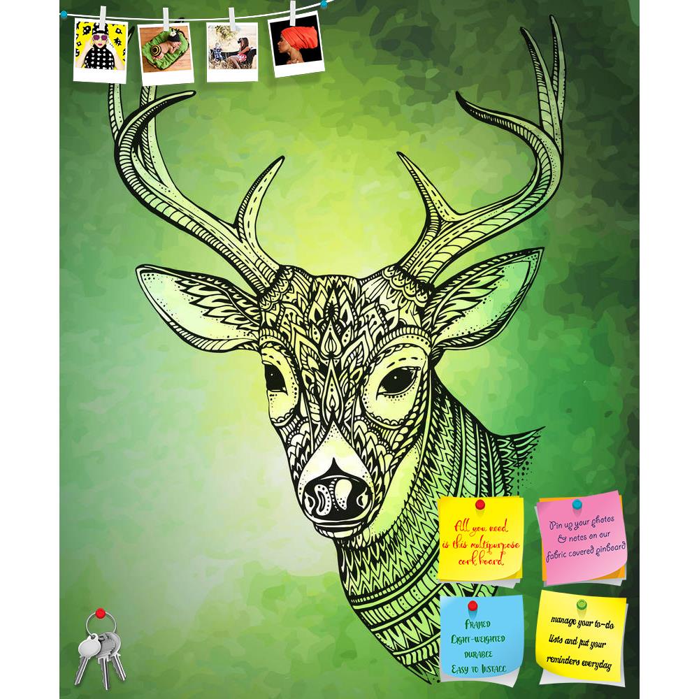ArtzFolio Horned Deer Printed Bulletin Board Notice Pin Board Soft Board | Frameless-Bulletin Boards Frameless-AZSAO46570730BLB_FL_L-Image Code 5005391 Vishnu Image Folio Pvt Ltd, IC 5005391, ArtzFolio, Bulletin Boards Frameless, Animals, Digital Art, horned, deer, printed, bulletin, board, notice, pin, soft, frameless, illustration, vector, head, animal, wildlife, horn, antler, drawing, design, wild, mammal, nature, isolated, graphic, stag, decoration, male, art, symbol, hunt, trophy, outline, element, lin