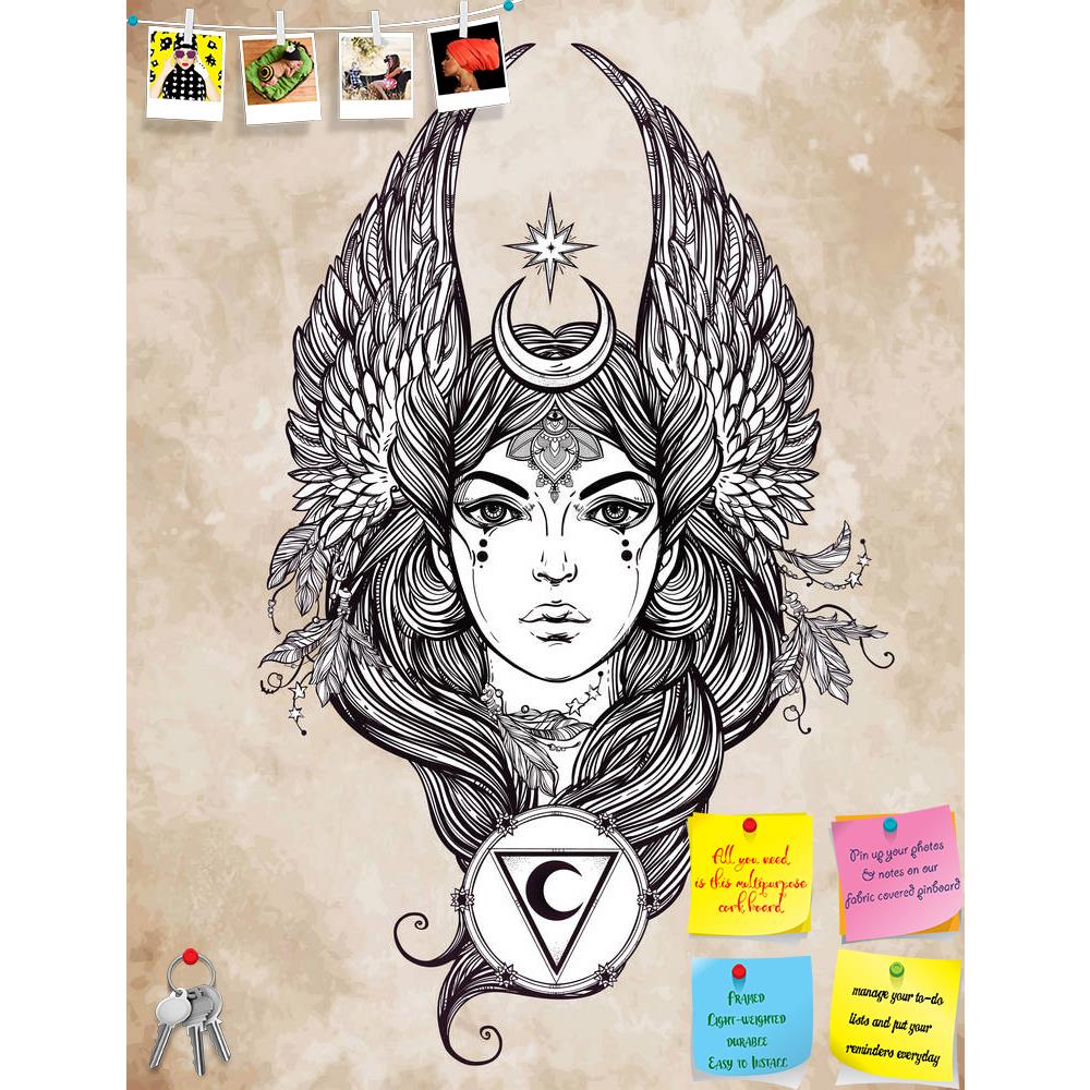 ArtzFolio Astrological Moon & Star Planet Diety In Female Form Printed Bulletin Board Notice Pin Board Soft Board | Frameless-Bulletin Boards Frameless-AZSAO46673409BLB_FL_L-Image Code 5005400 Vishnu Image Folio Pvt Ltd, IC 5005400, ArtzFolio, Bulletin Boards Frameless, Traditional, Digital Art, astrological, moon, star, planet, diety, in, female, form, printed, bulletin, board, notice, pin, soft, frameless, hand, drawn, romantic, beautiful, artwork, alchemy, religion, spirituality, occultism, tattoo, art, 